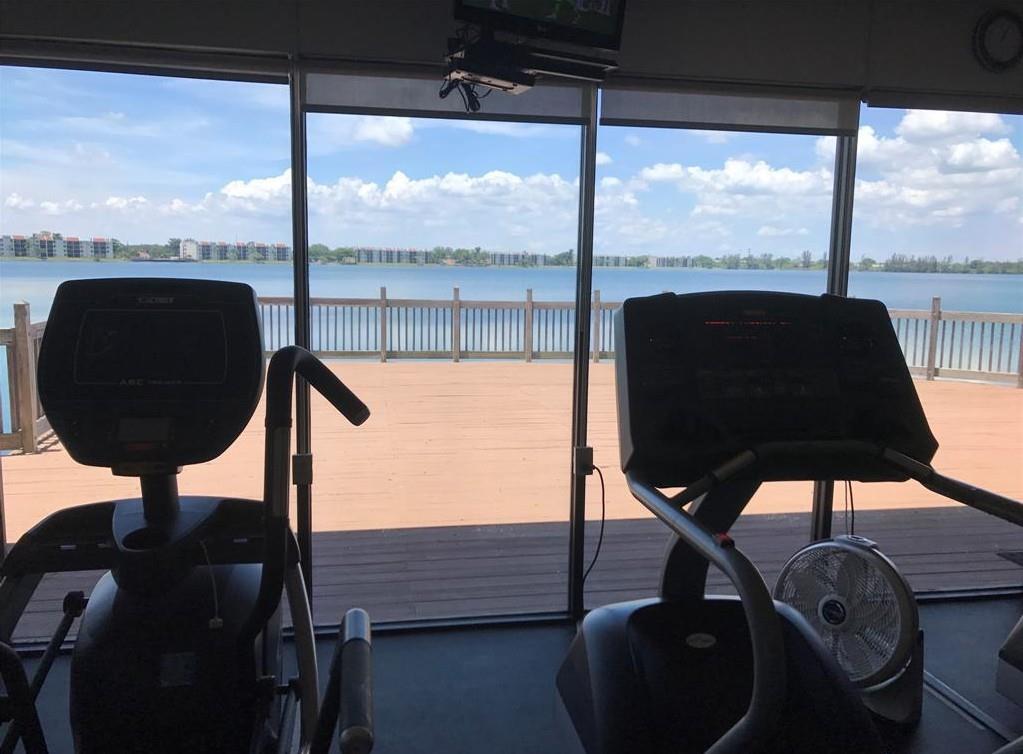 VIEW OF LAKE WHILE WORKING OUT