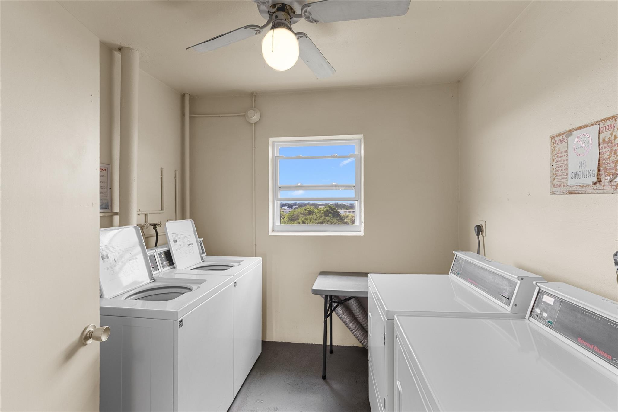 Photo for 3100 N Palm Aire Drive, 803, Pompano Beach, FL 33069 - Listing #FX-10522657 Community laundry on each floor of the building that is paid electronically $1.25 per load