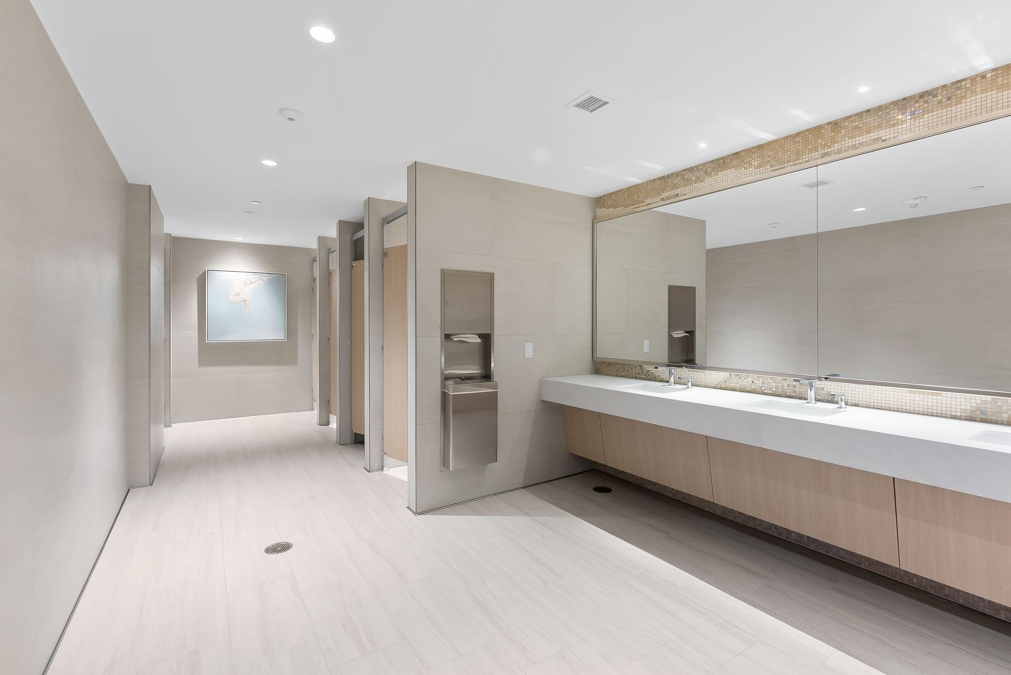 Bathroom off the pool deck