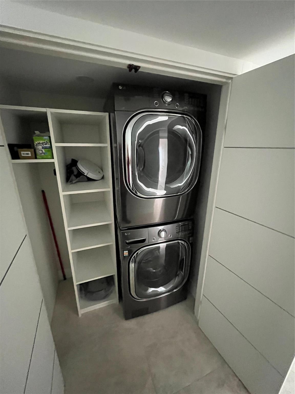 Full-size LG® Washer & Dryer.