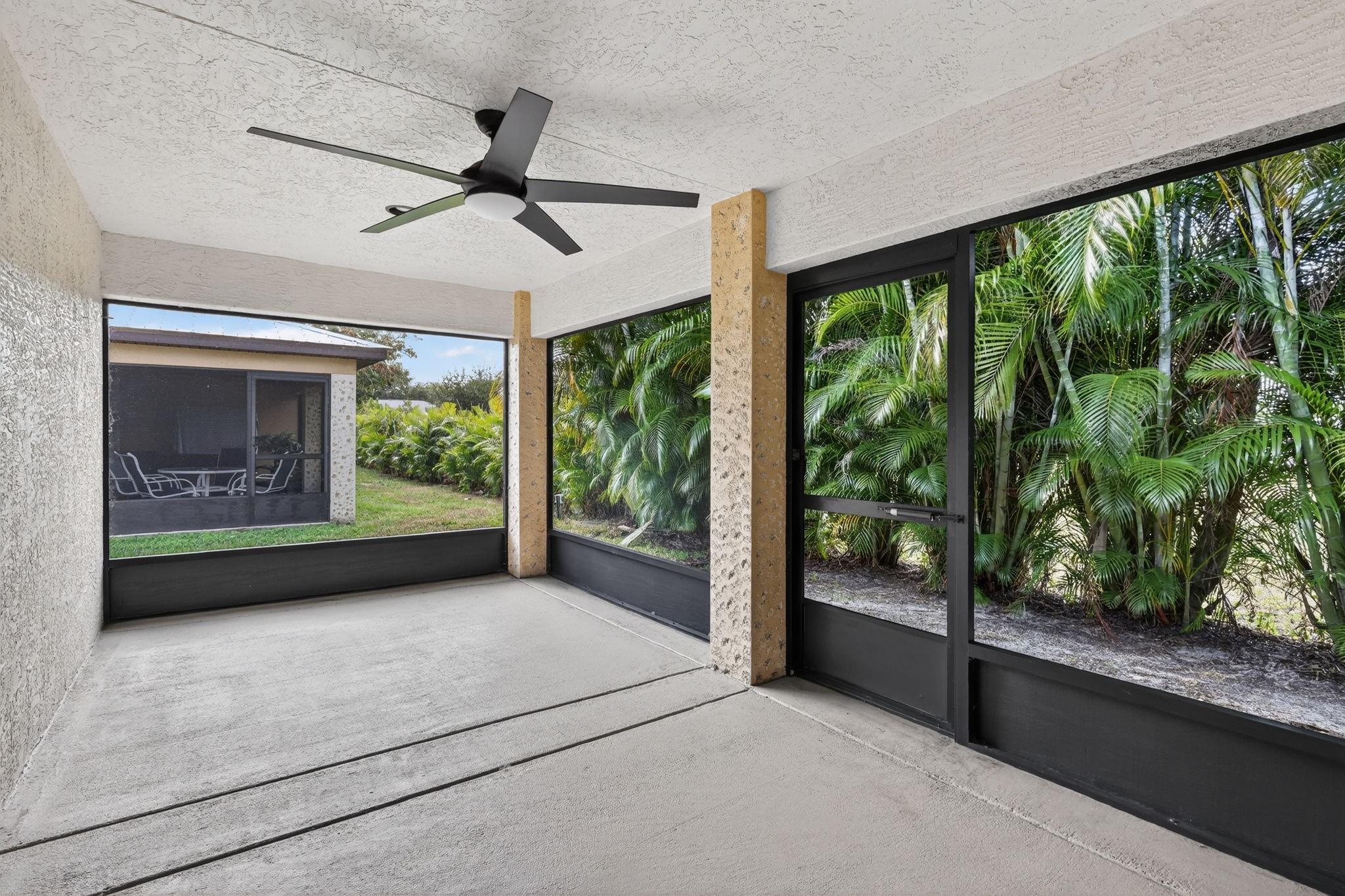 huge screened patio