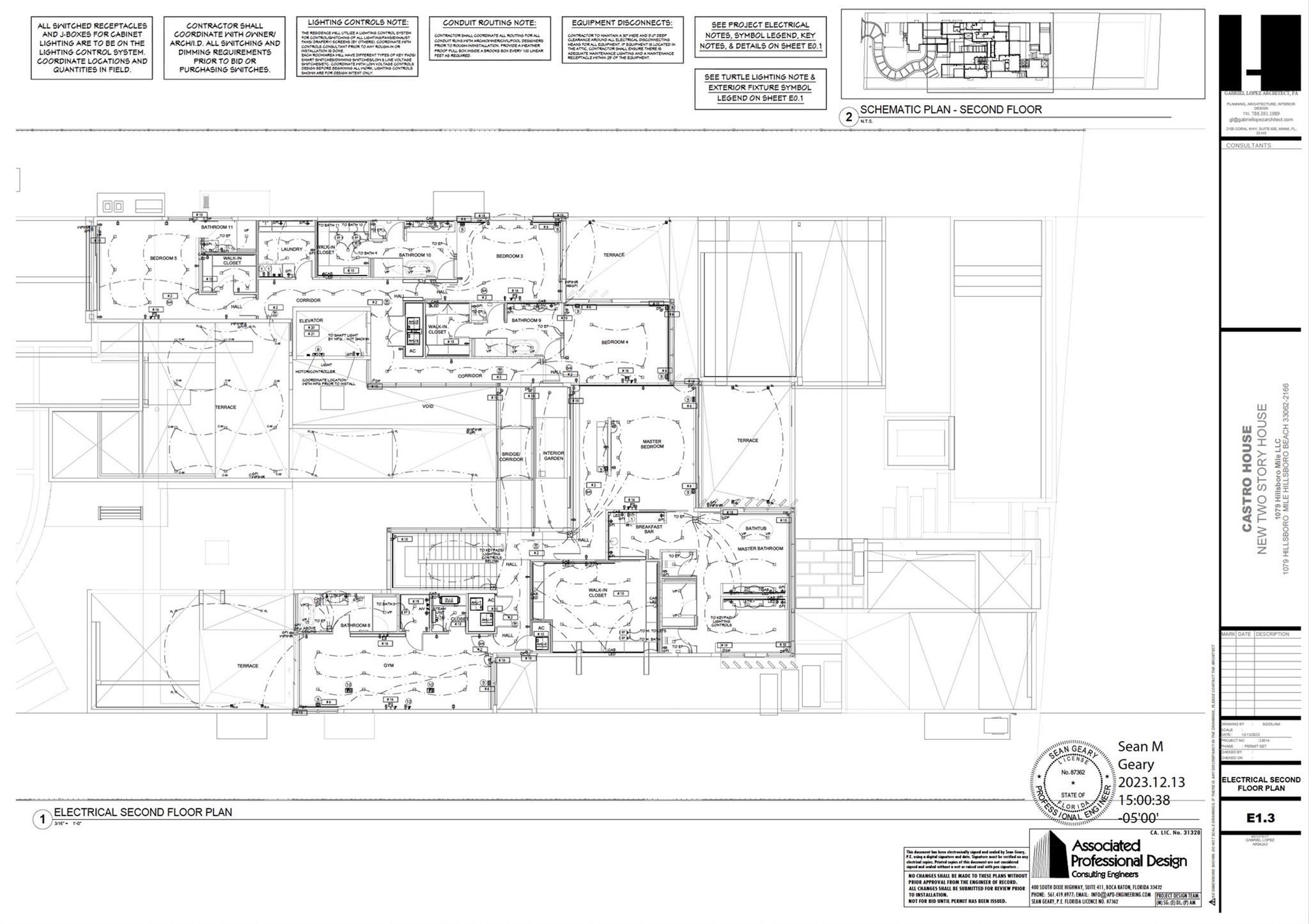 layout - electrical plan 2nd floor