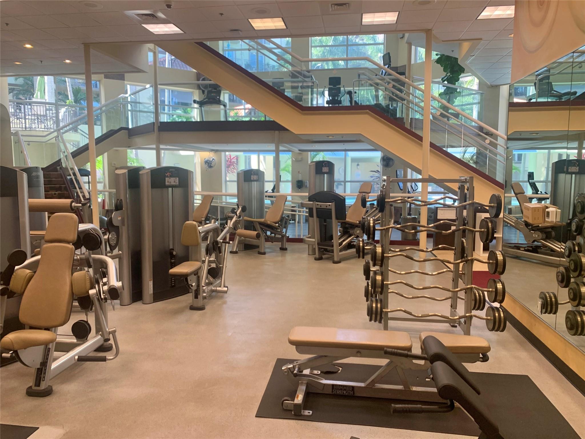 Two tier fitness center