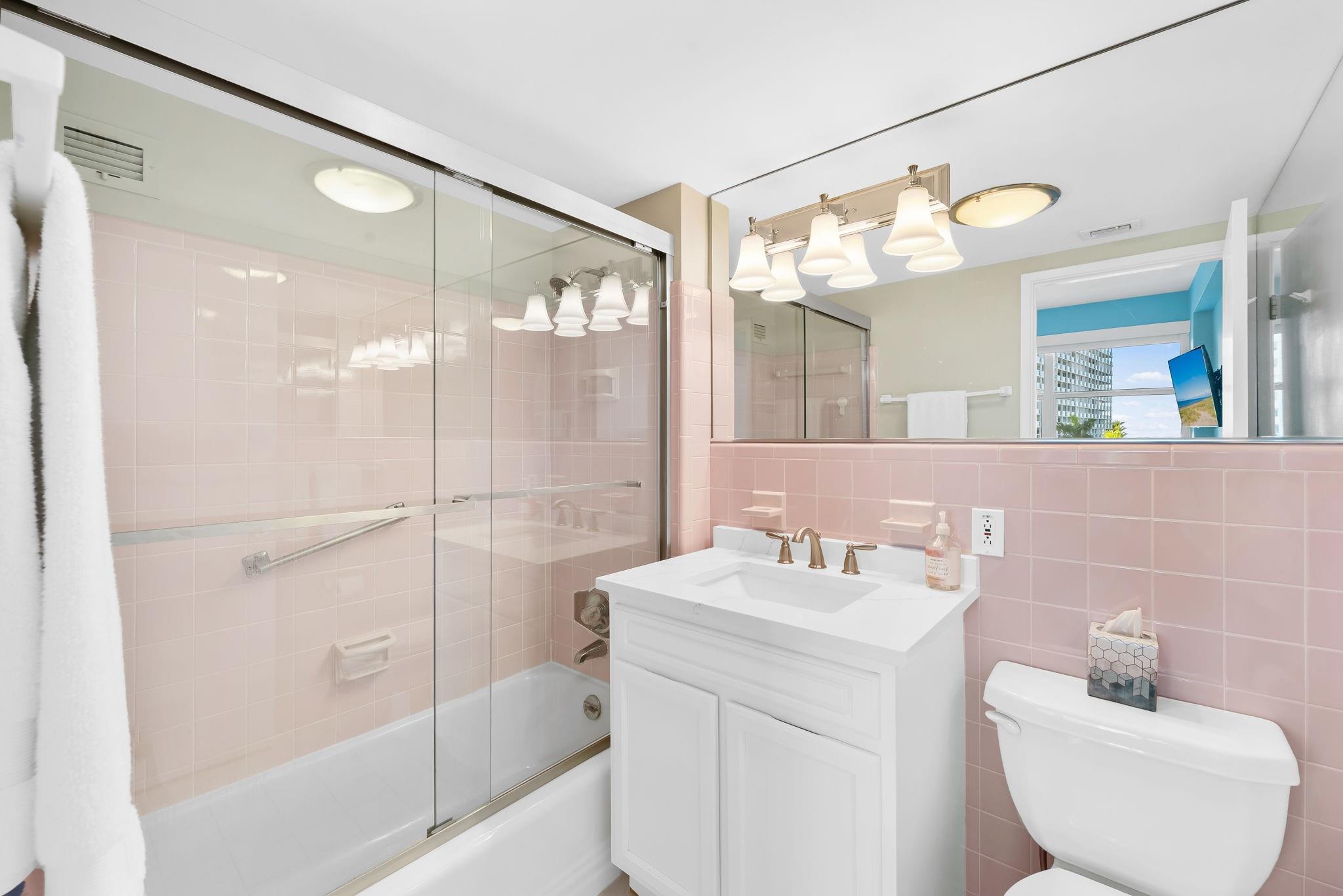 master bathroom with new vanity