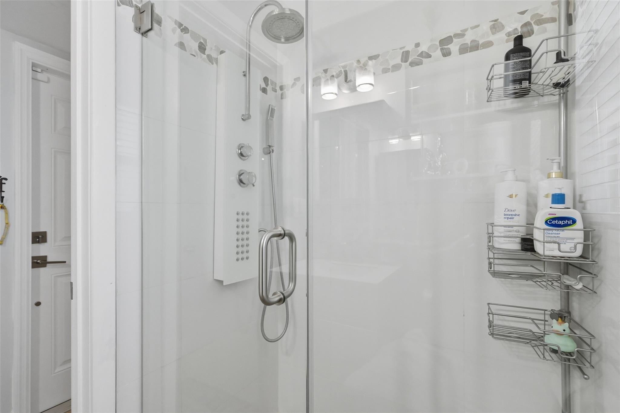Stand up shower in your primary room.