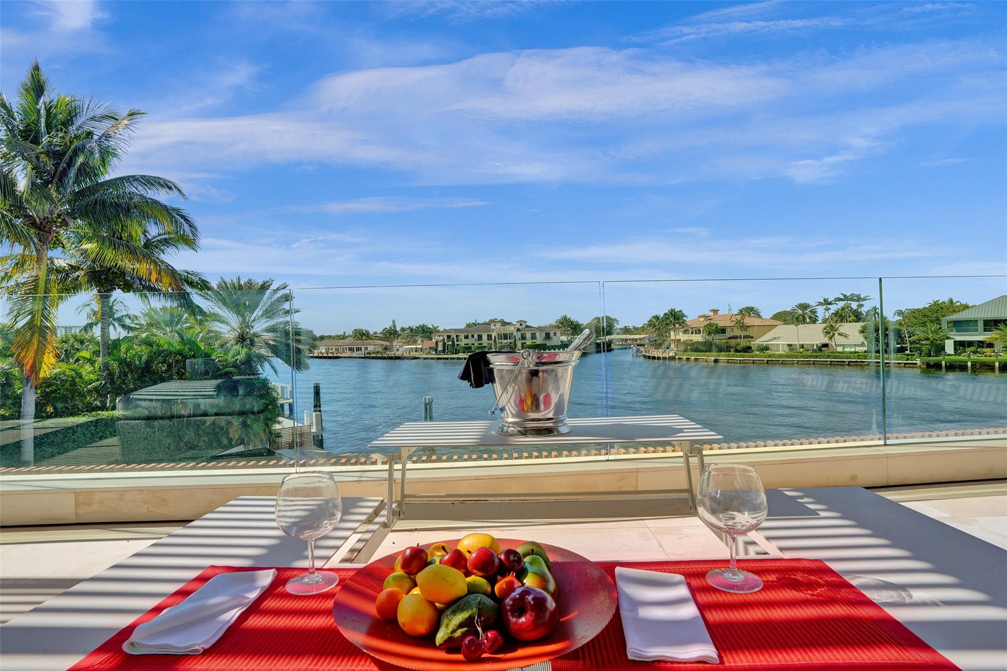 View from the upstairs terrace
