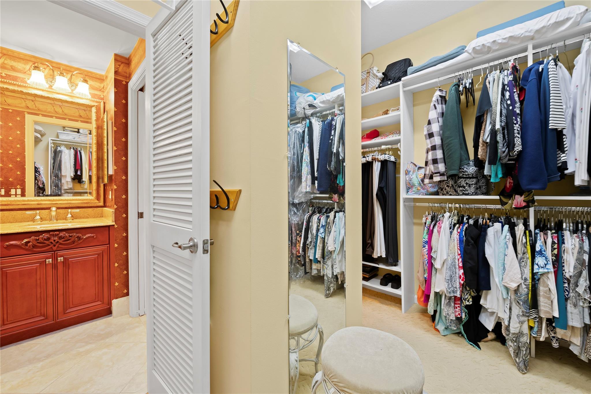 Primary Suite Walk in Closet