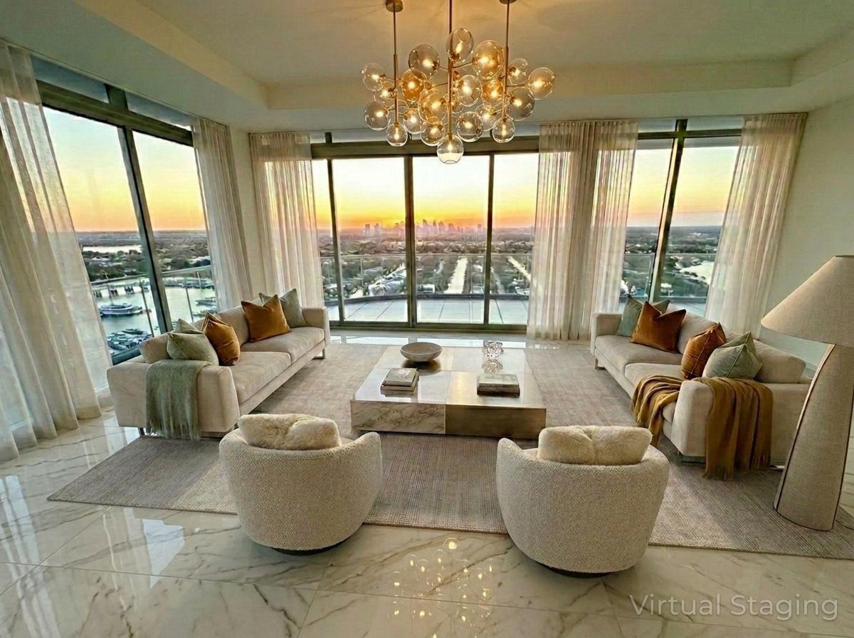 Family Room-Virtual Staging