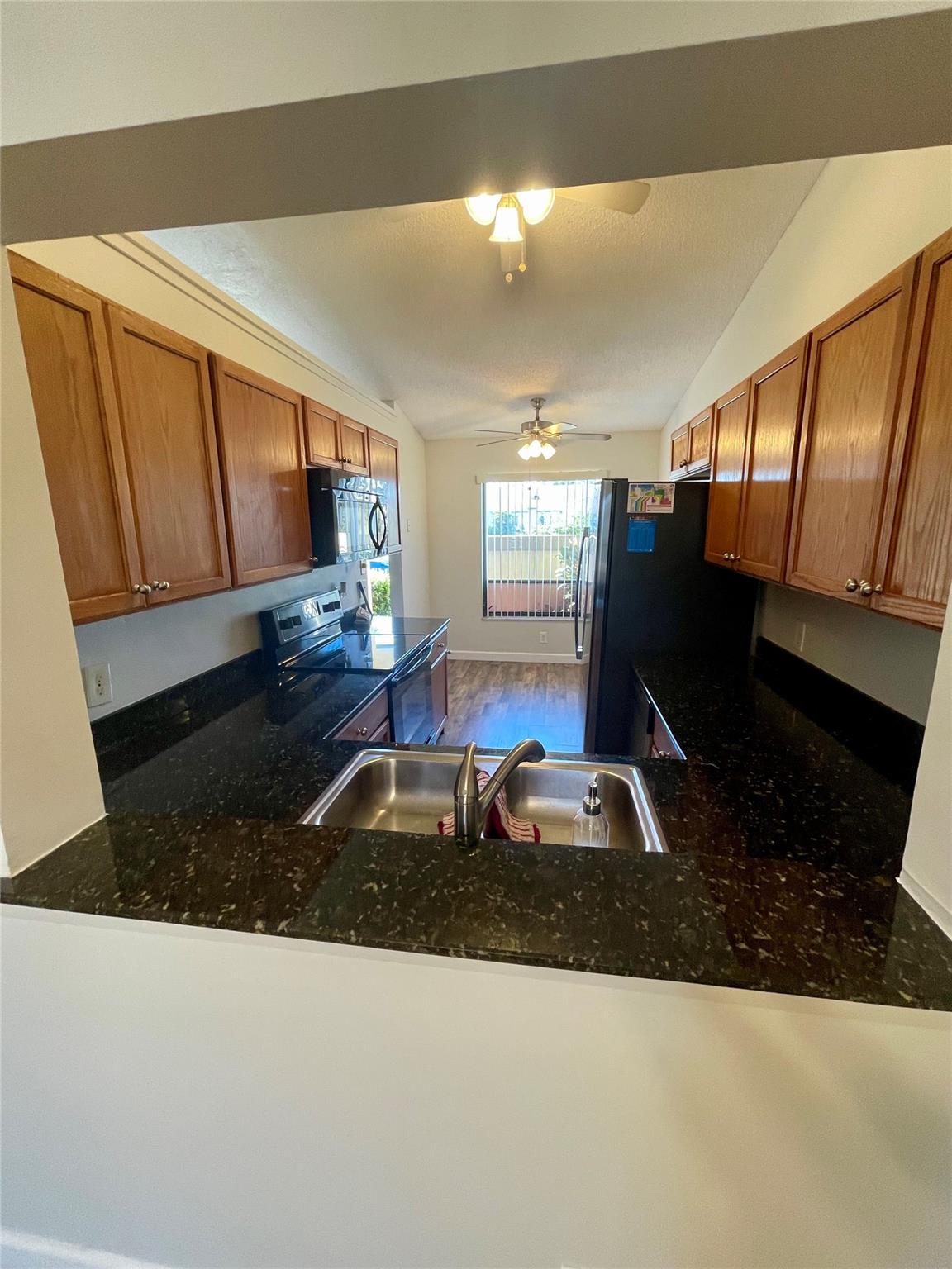 Pass-through from kitchen to dining area.