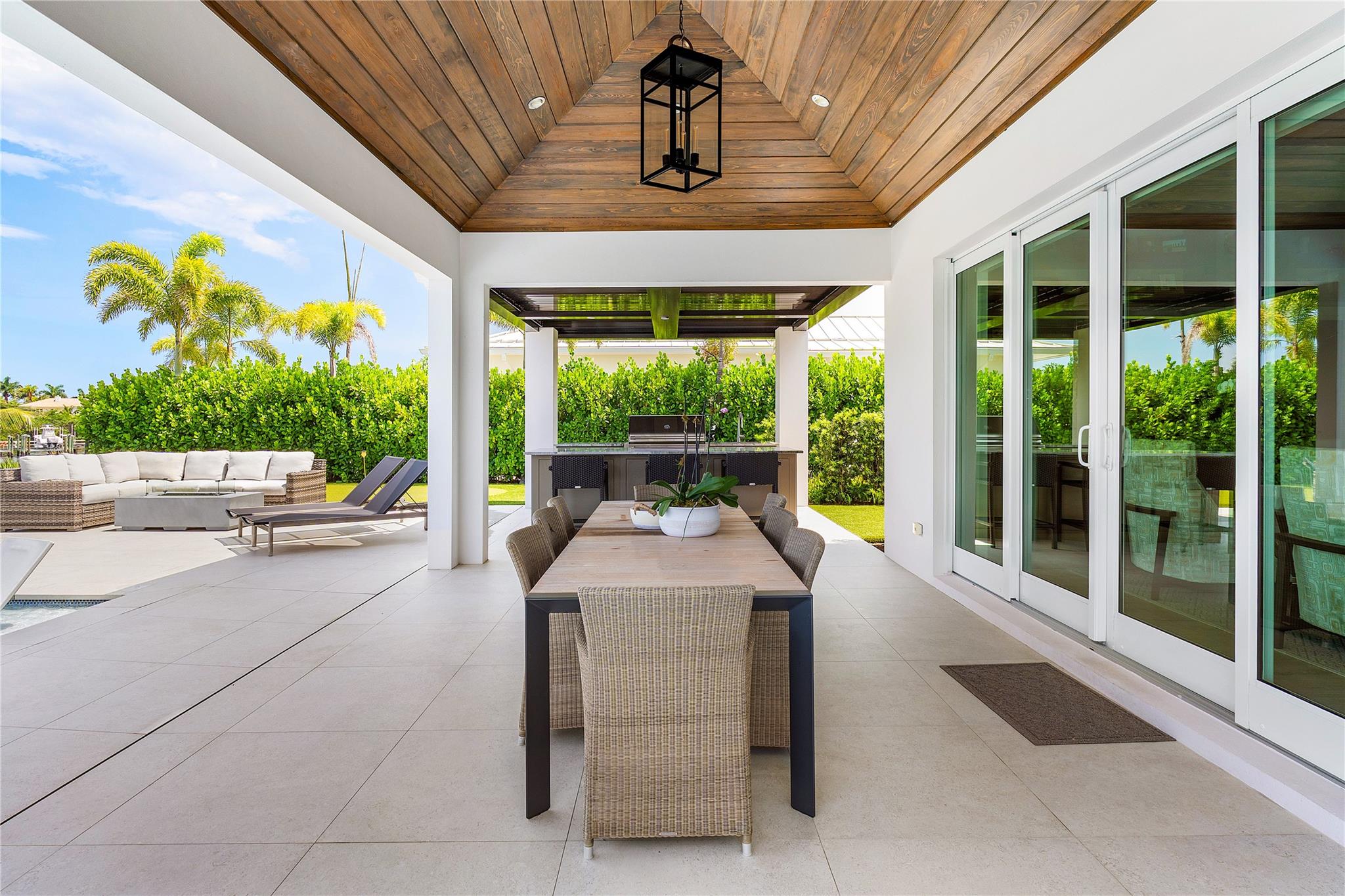 Covered outdoor dining