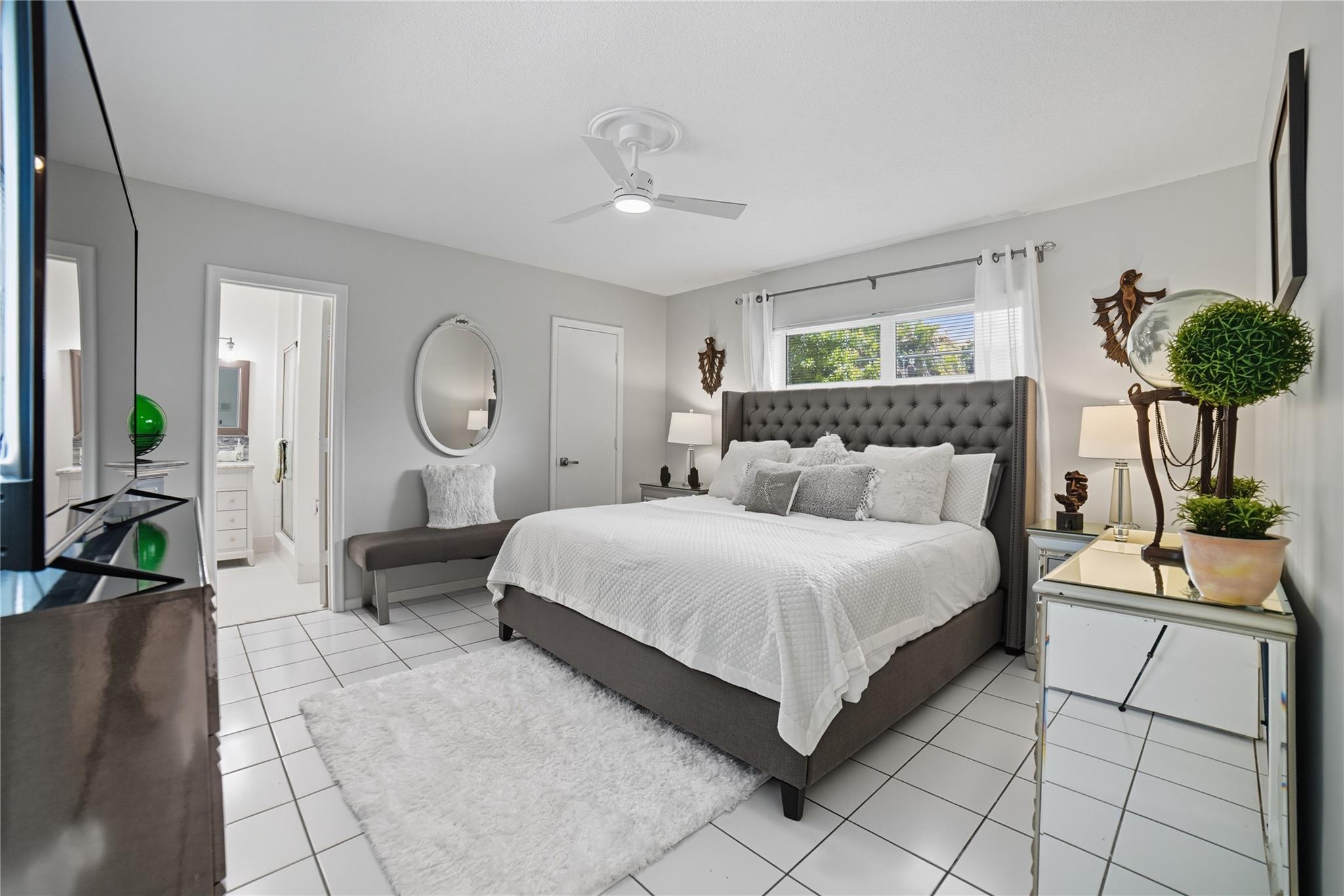 Primary Bedroom with walk in closet and ensuite bathroom