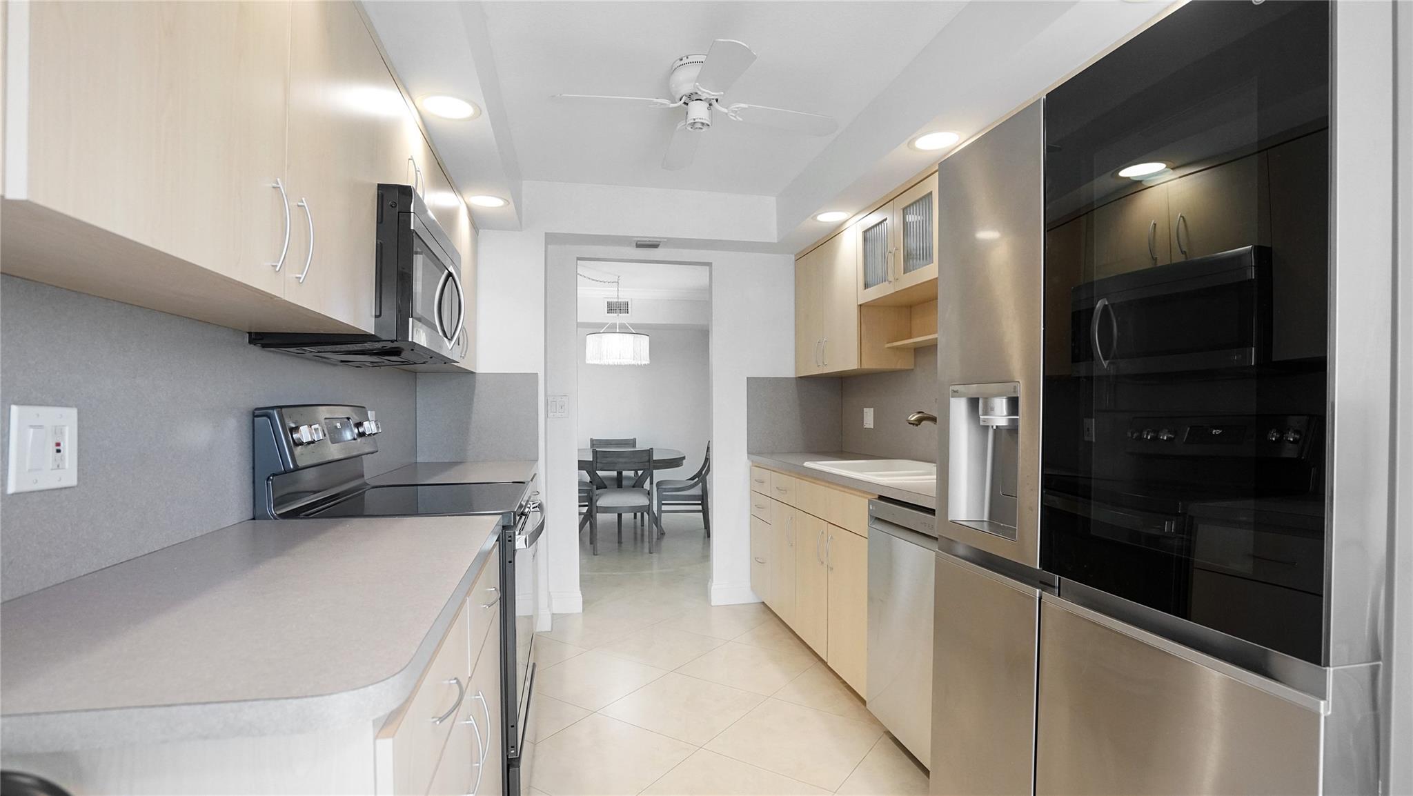 Facing into the dining room.