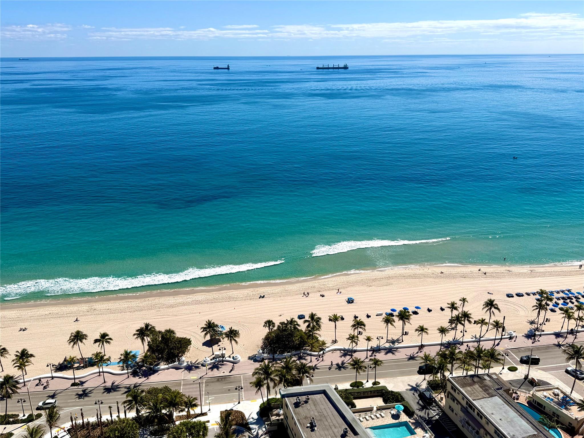 Ocean View from Balcony Living Area