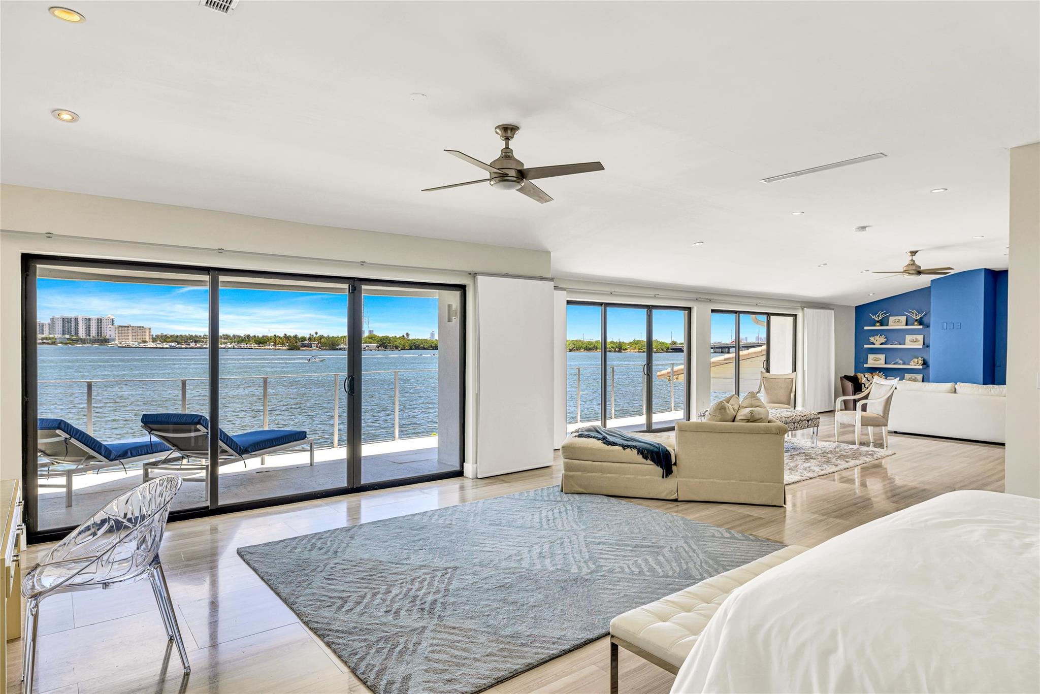 Walk up to stunning sunrises everyday with a full-length balcony