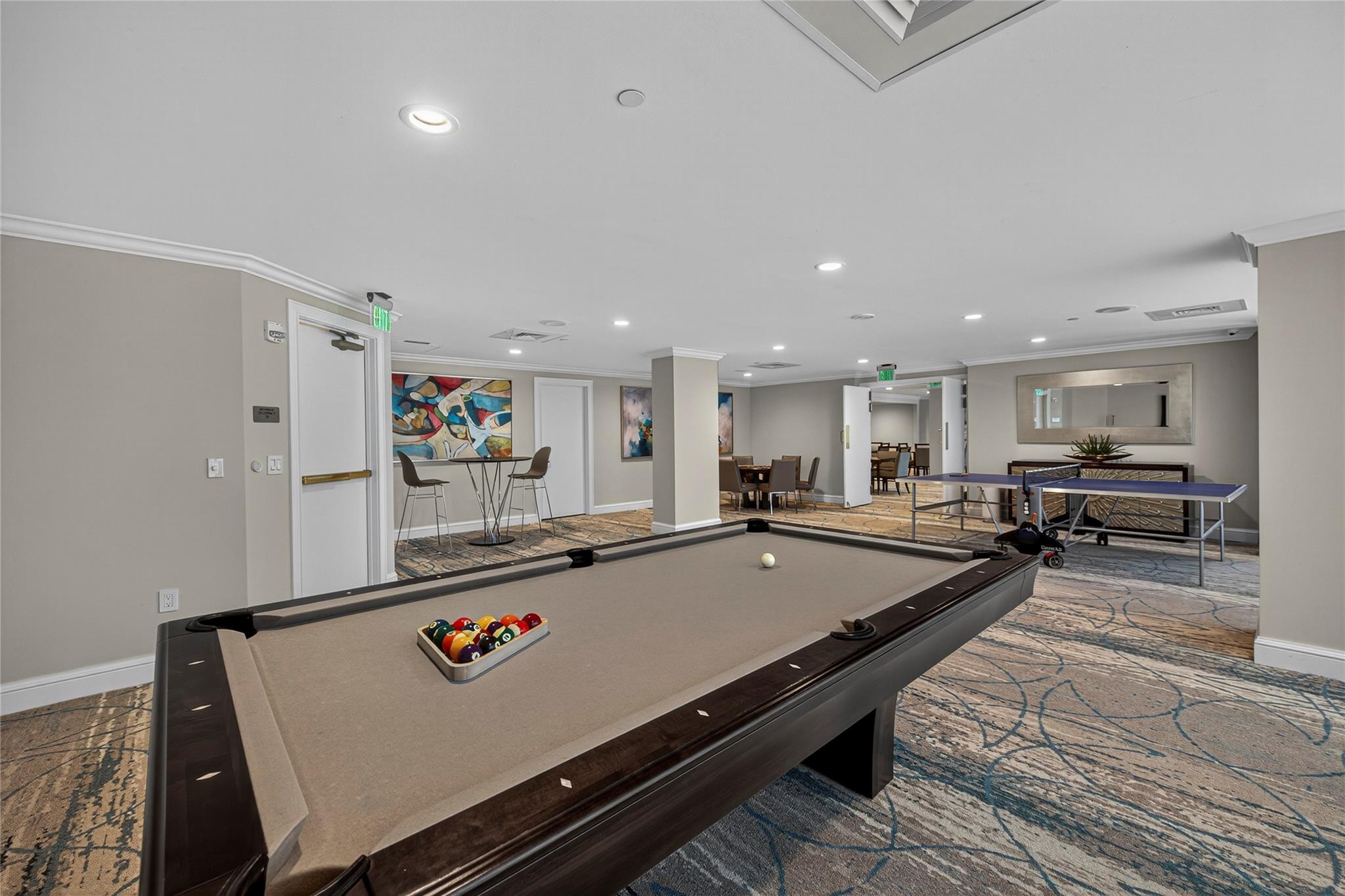 ping pong and pool table