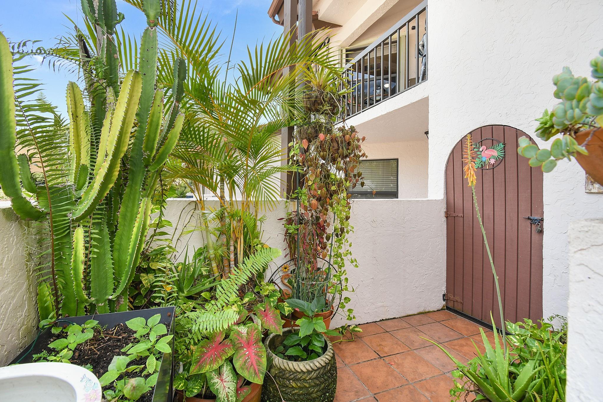 PRIVATE COURTYARD WITH STORAGE