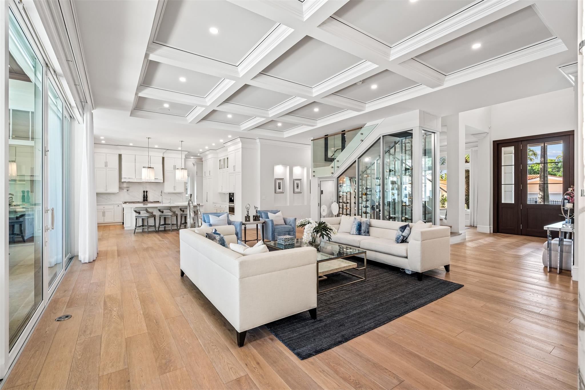 Main living room, great for relaxing nights by your gas, indoor fire place overlooking the water or for nights entertaining guests.