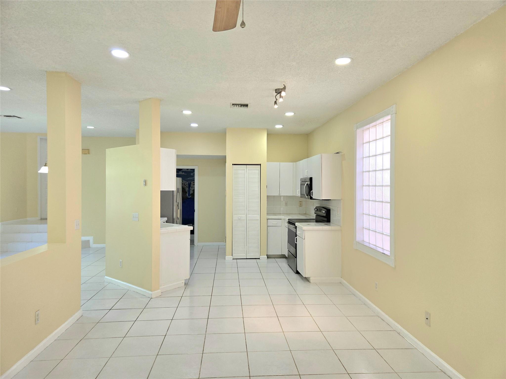 Your kitchen is open and spacious with just the right amount of separation from living areas.