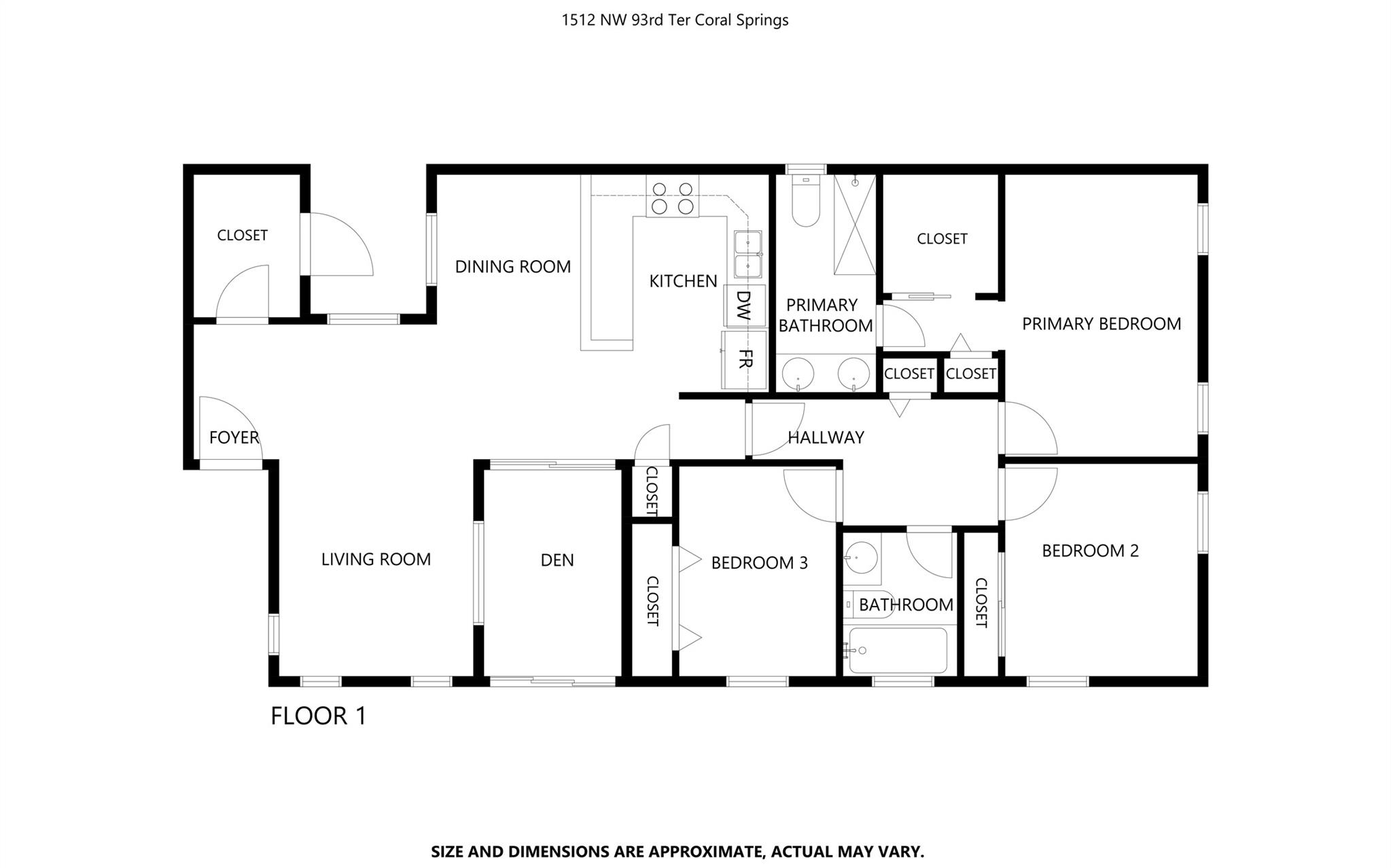 1512 NW 93rd Terrace, Coral Springs, FL 33071
