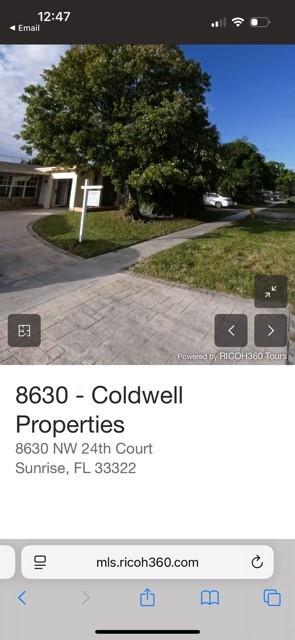 Photo for 8630 NW 24th Court, Sunrise, FL 33322 - listing #FX-10533534 8630 NW 24th Court, Sunrise, FL 33322