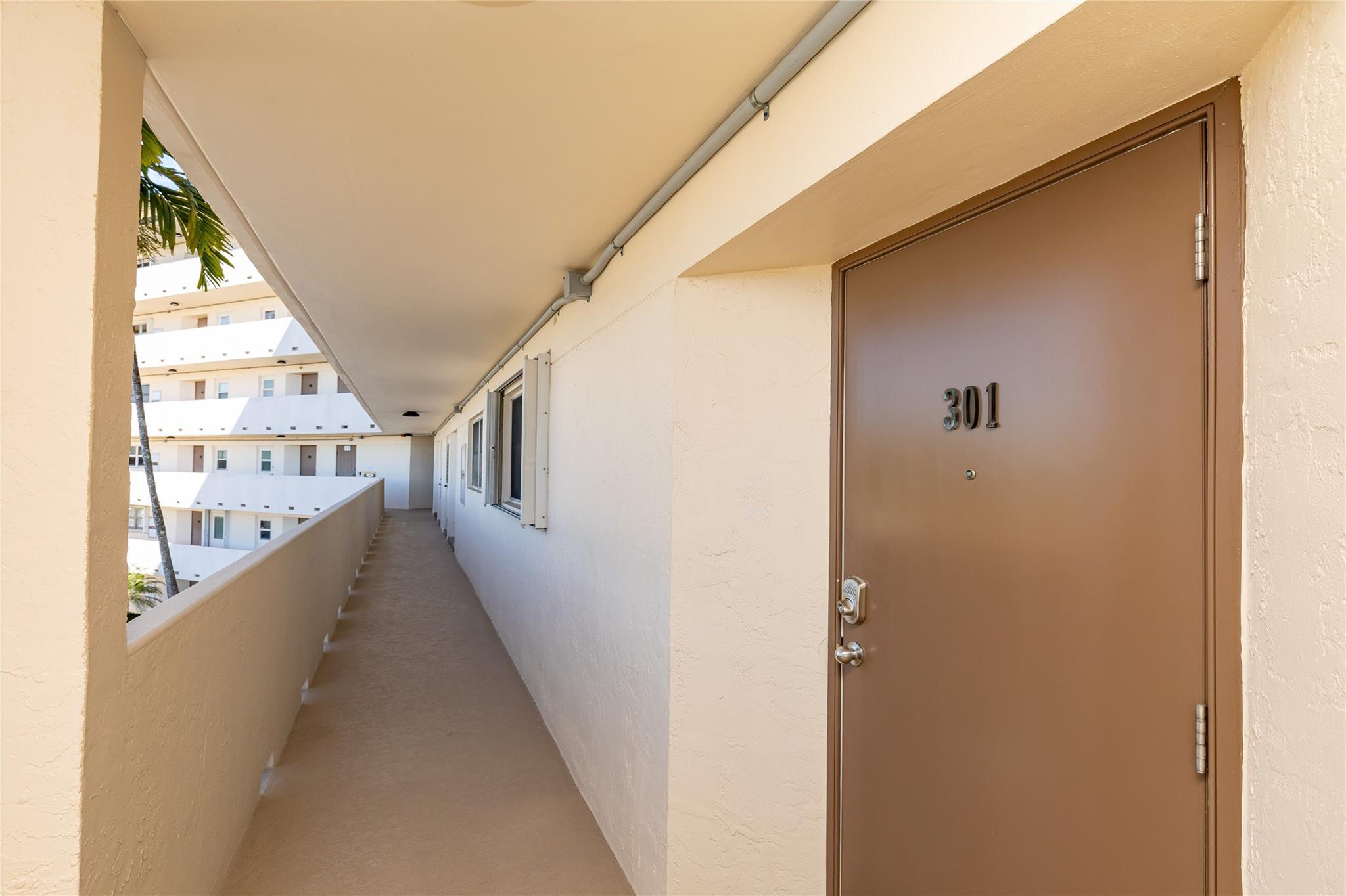 Entry door to residence 301.