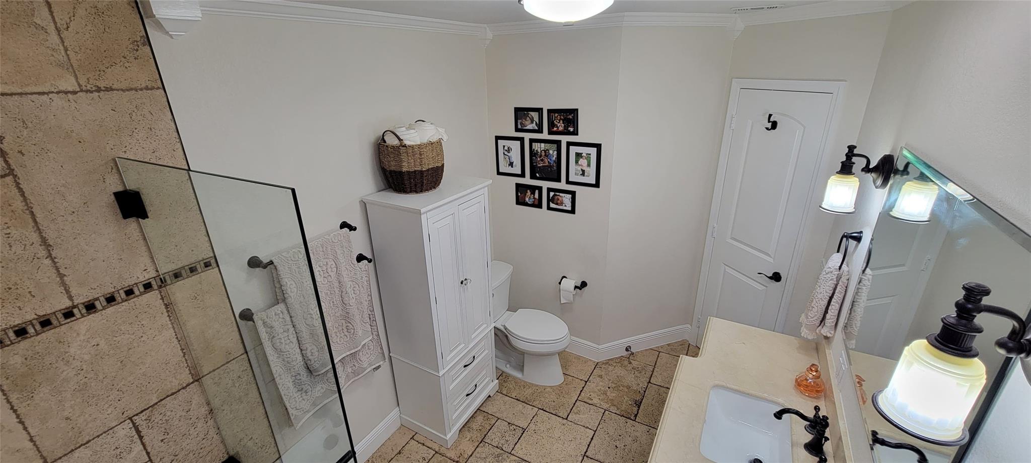 Updated Second bathroom featuring modern fixtures and finishes