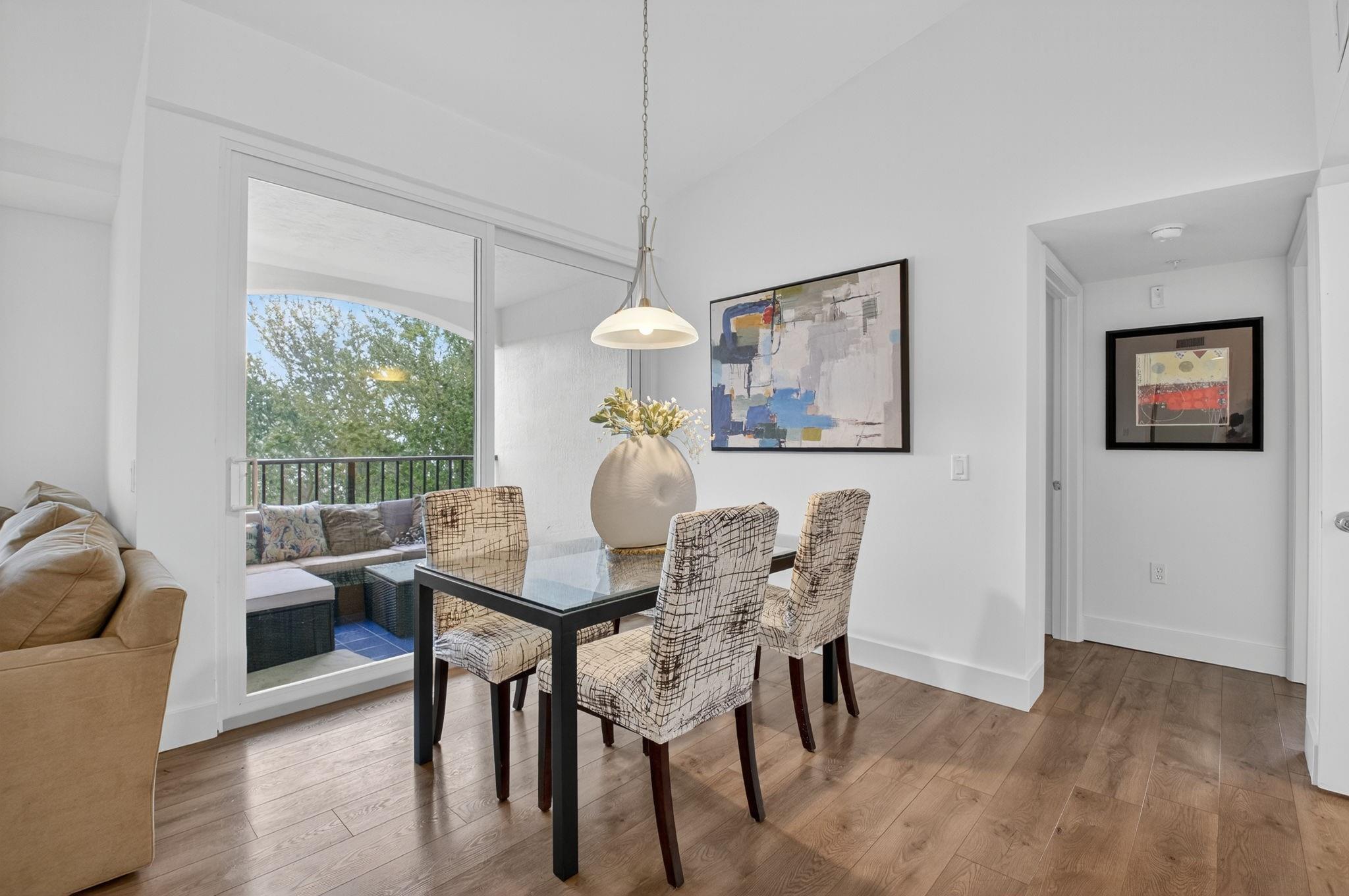 Dining Area with Large private balcony
