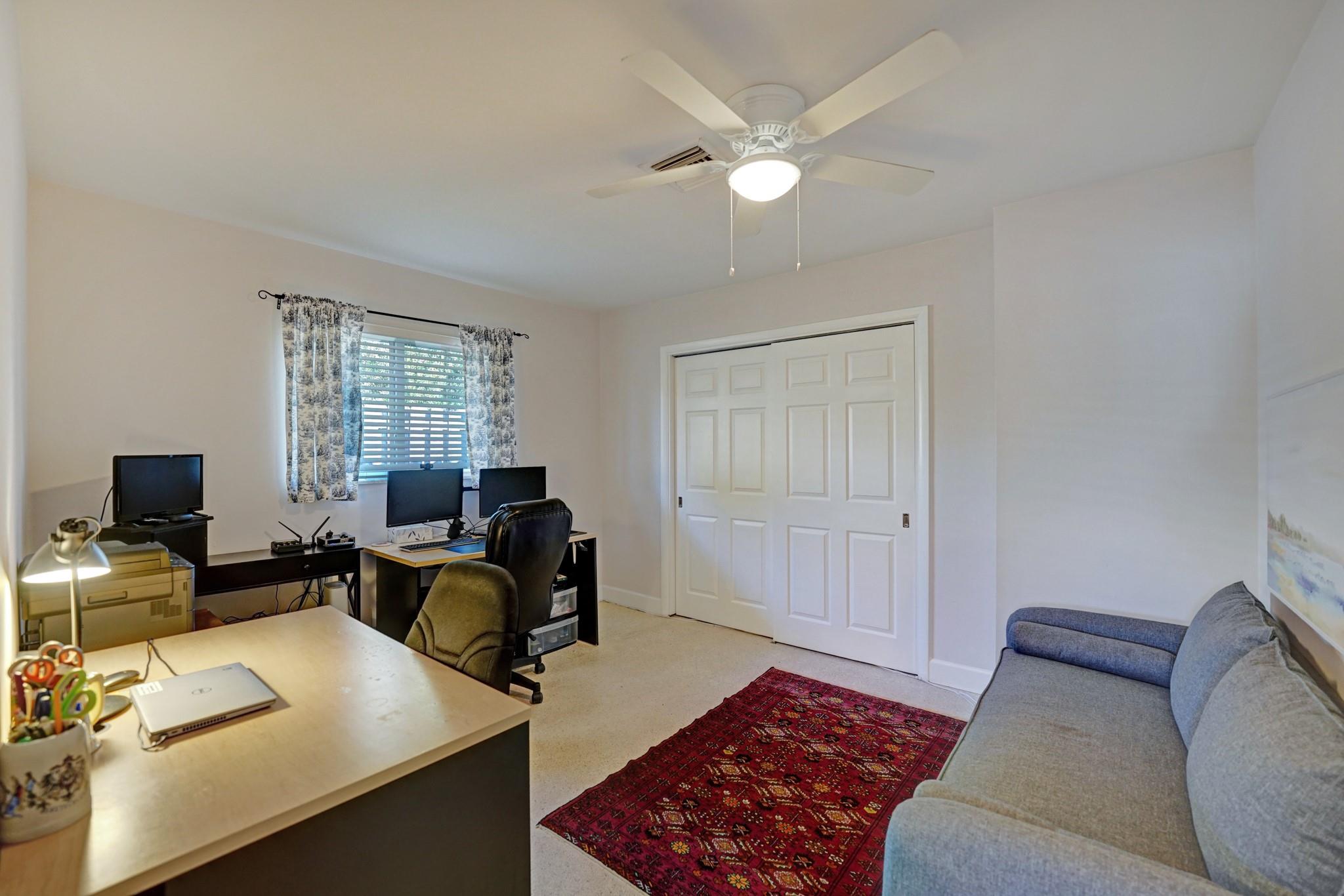 Third bedroom set up as an office.