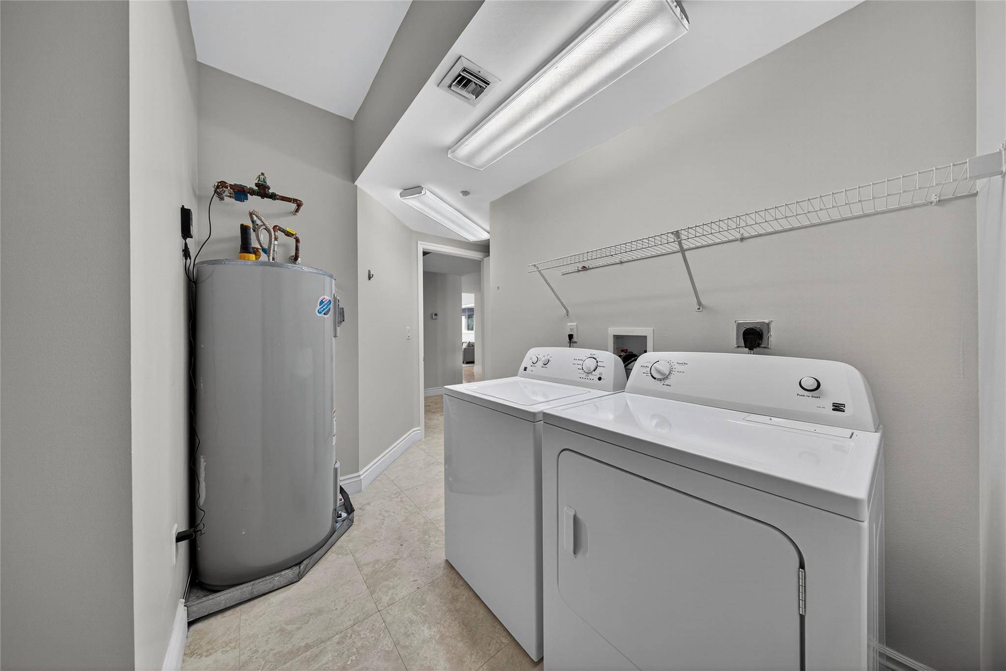 Separate laundry room