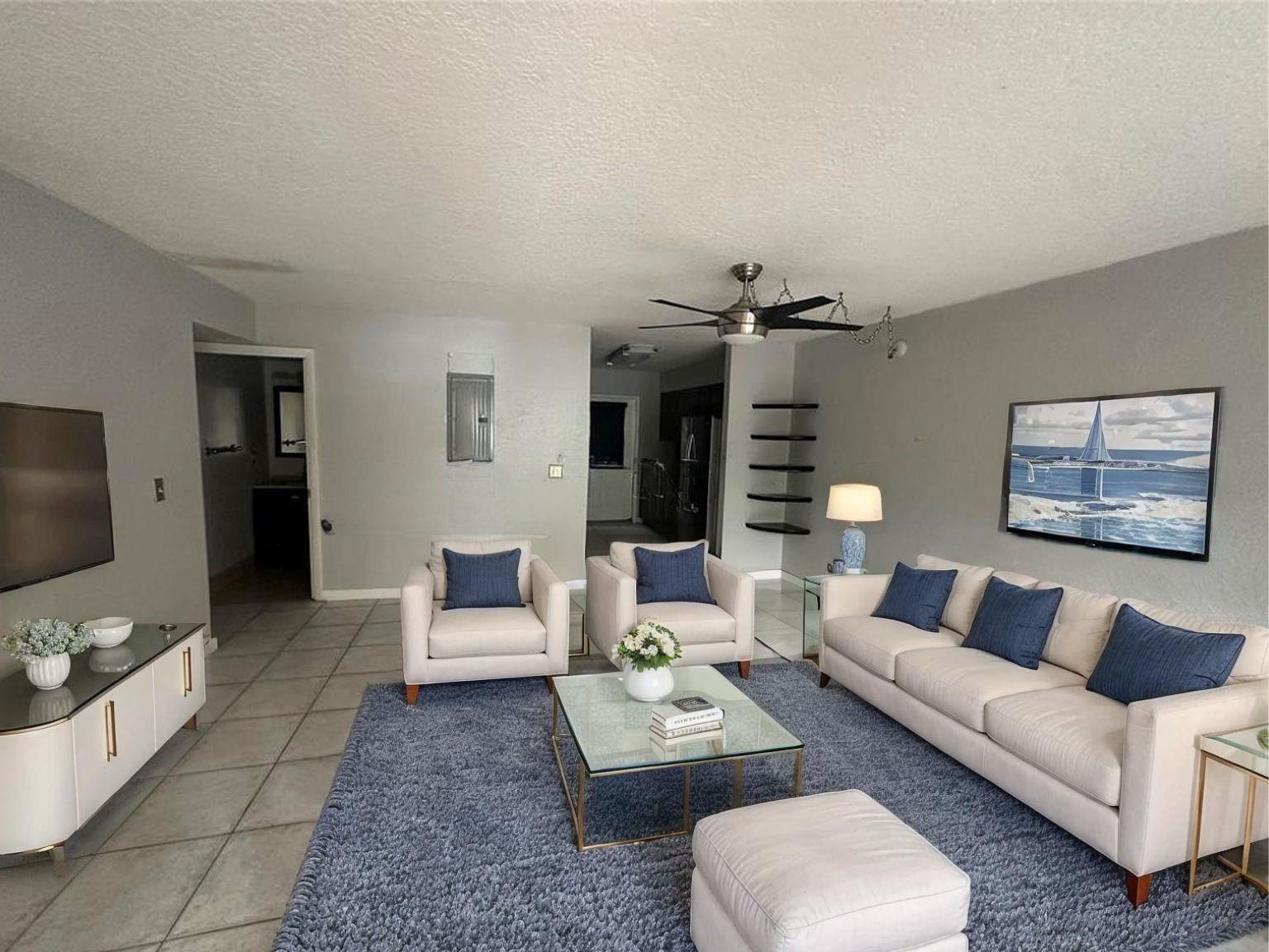 The furniture is AI-generated to help you visualize your home.