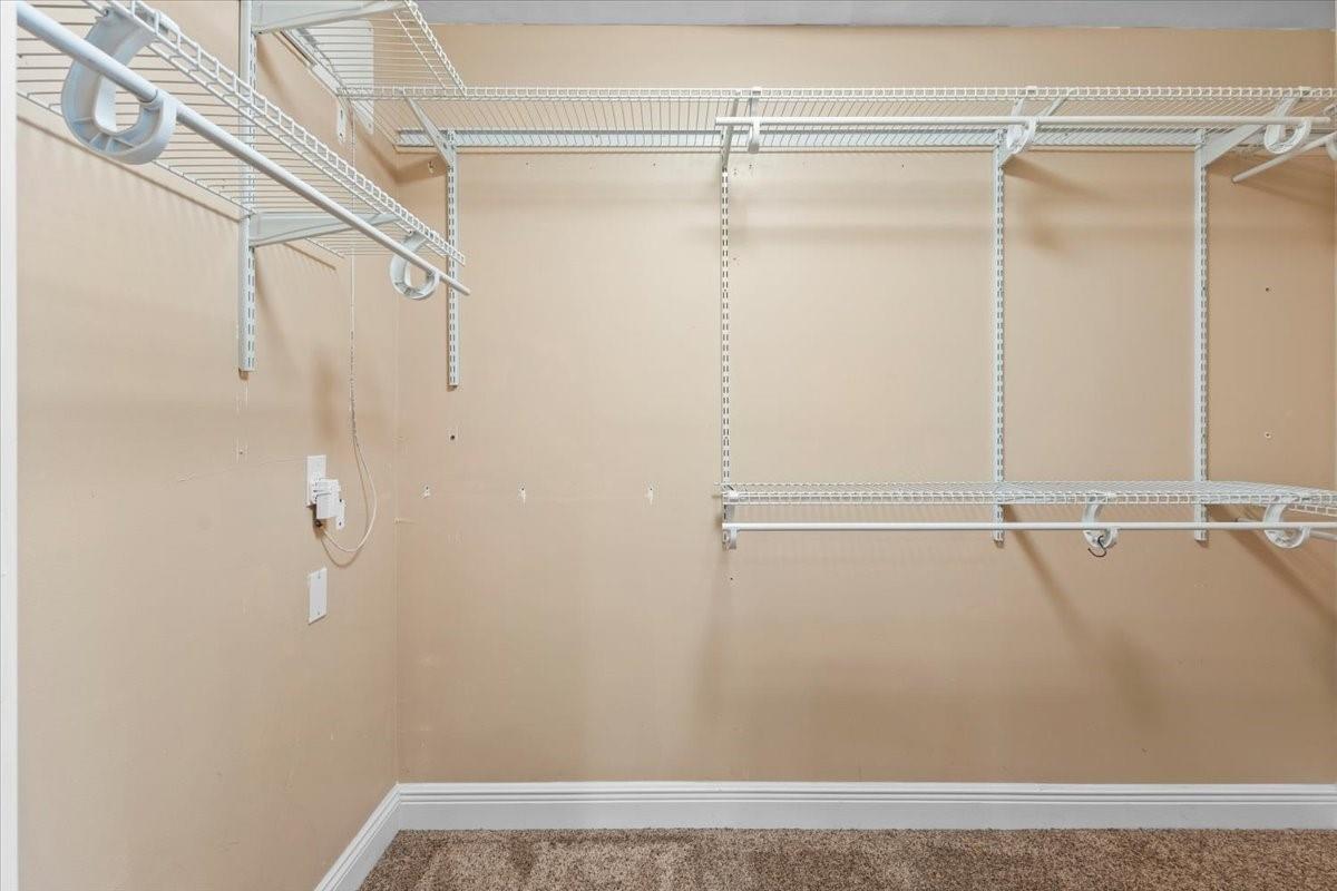 Primary walk in closet