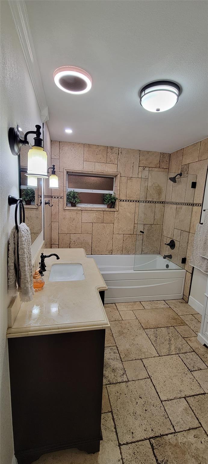 Updated Second bathroom featuring modern fixtures and finishes