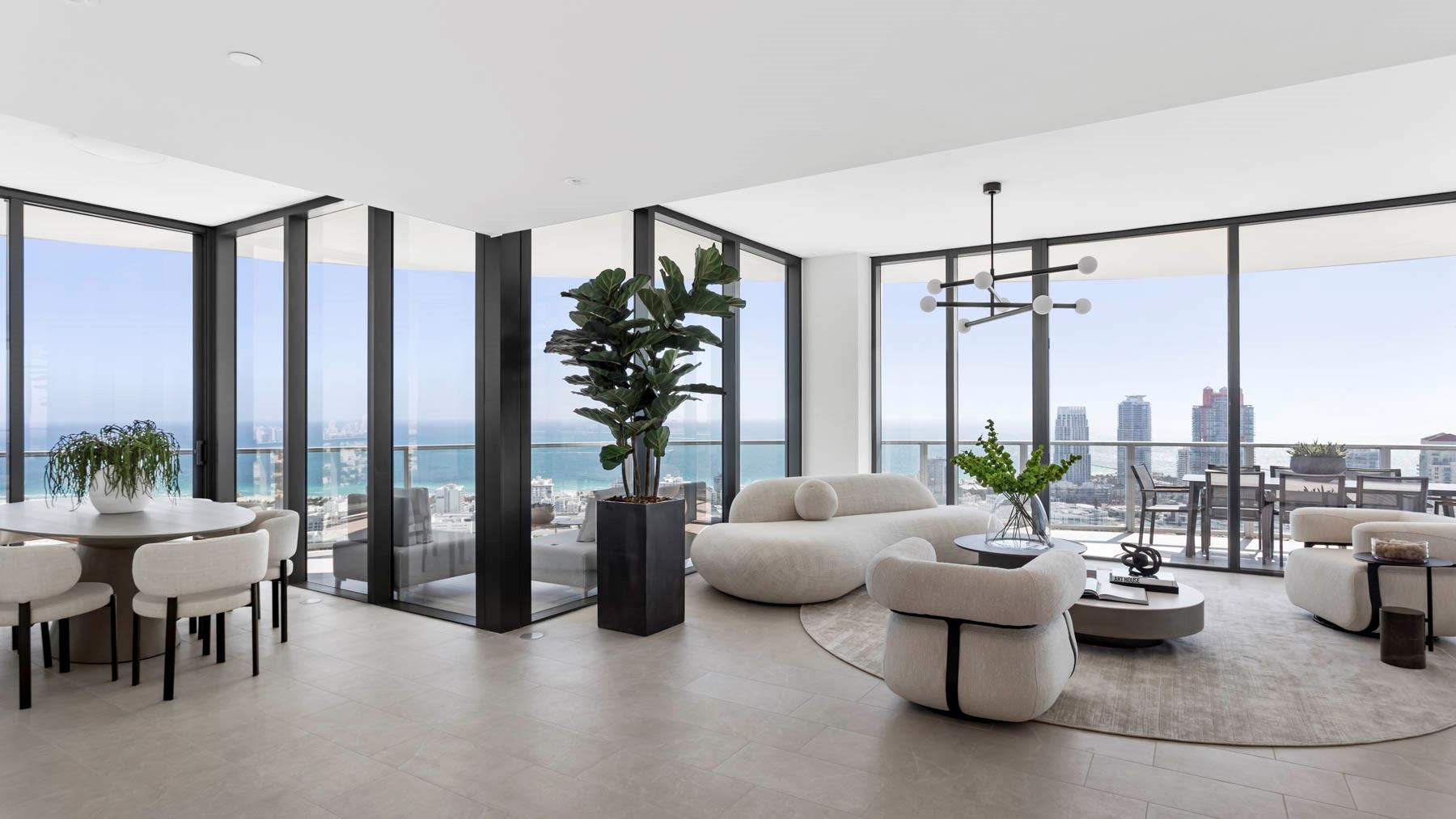 Great room and dining room