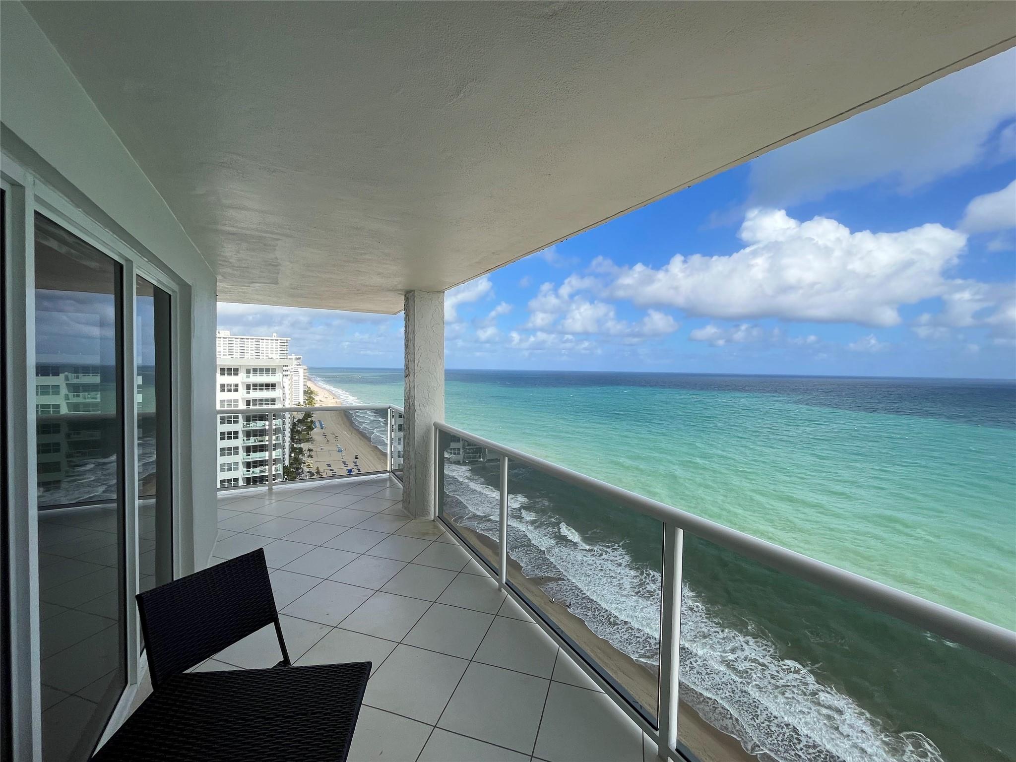 The wraparound balcony offers 197 sq. ft. of outside living space.