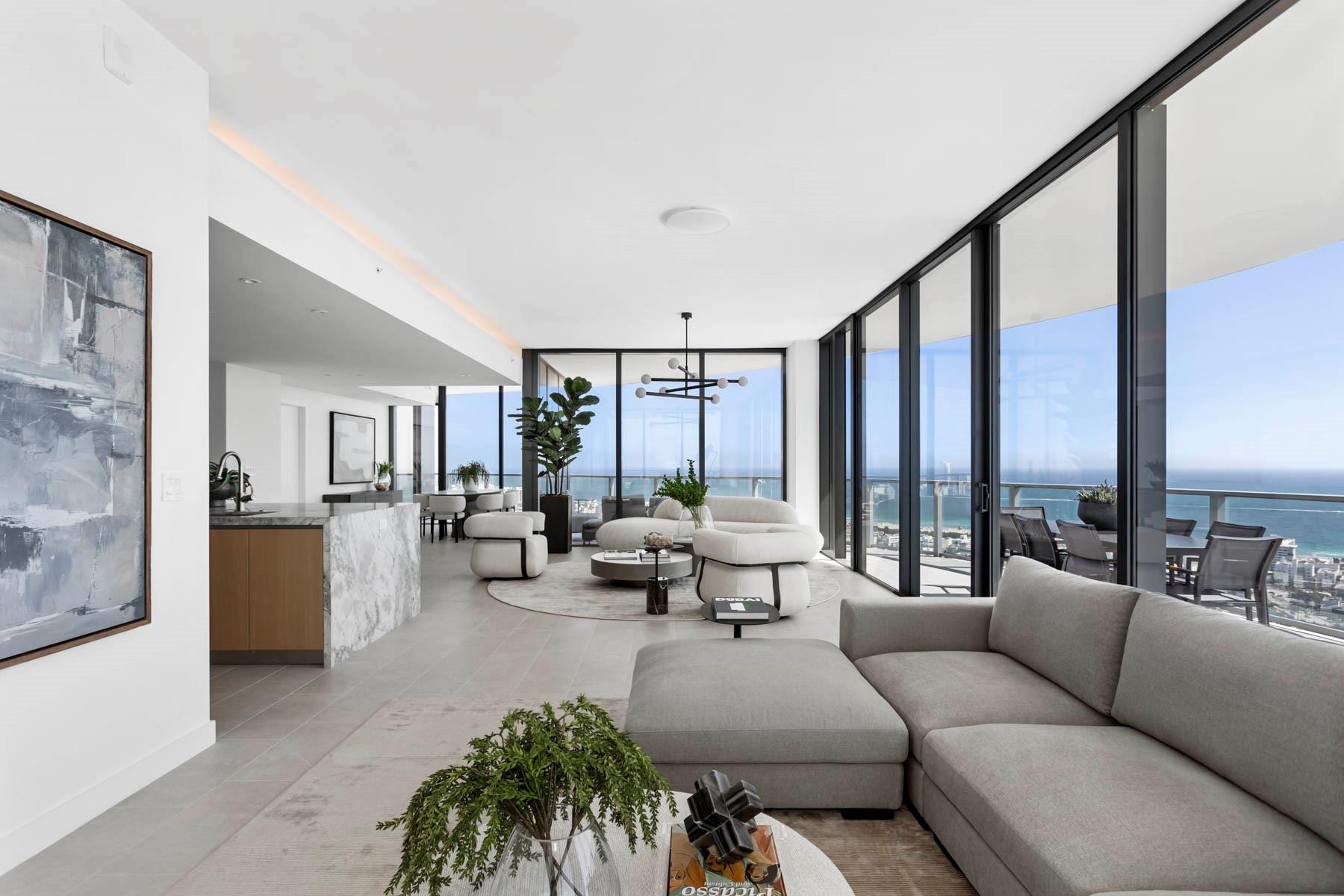 Great room and kitchen