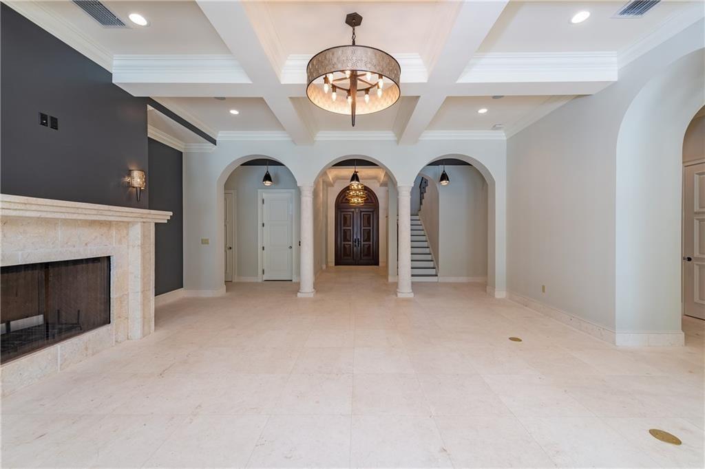 VIEW FROM FORMAL LIVING ROOM OF FOYER AND ENTRY