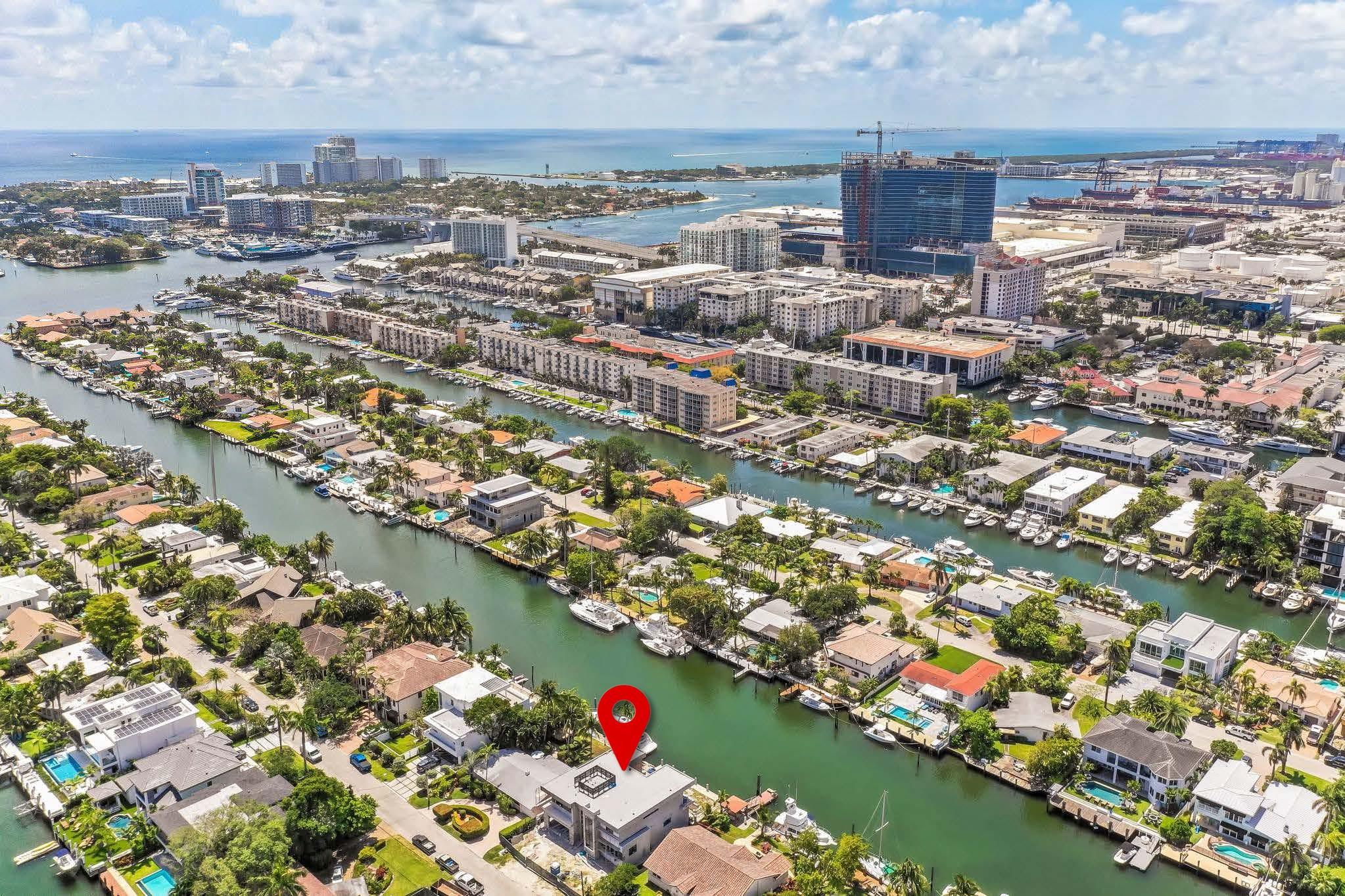 Photo for 1524 SE 13th Street, Fort Lauderdale, FL 33316 - Listing #FX-10513123 Location to Intracoastal Waterway, Port Everglades, Inlet, and Atlantic Ocean