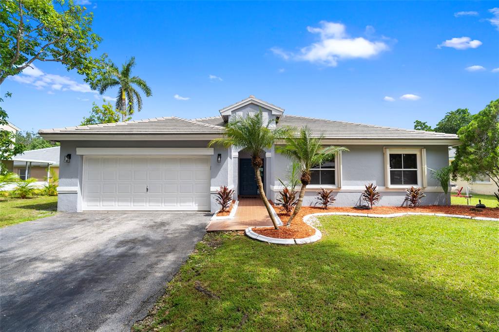 Photo for 9455 SW 20th Street, Miramar, FL 33025 - listing #FX-10457721 Stunning lakefront 3-BD, 2-BA home with a 2-car garage