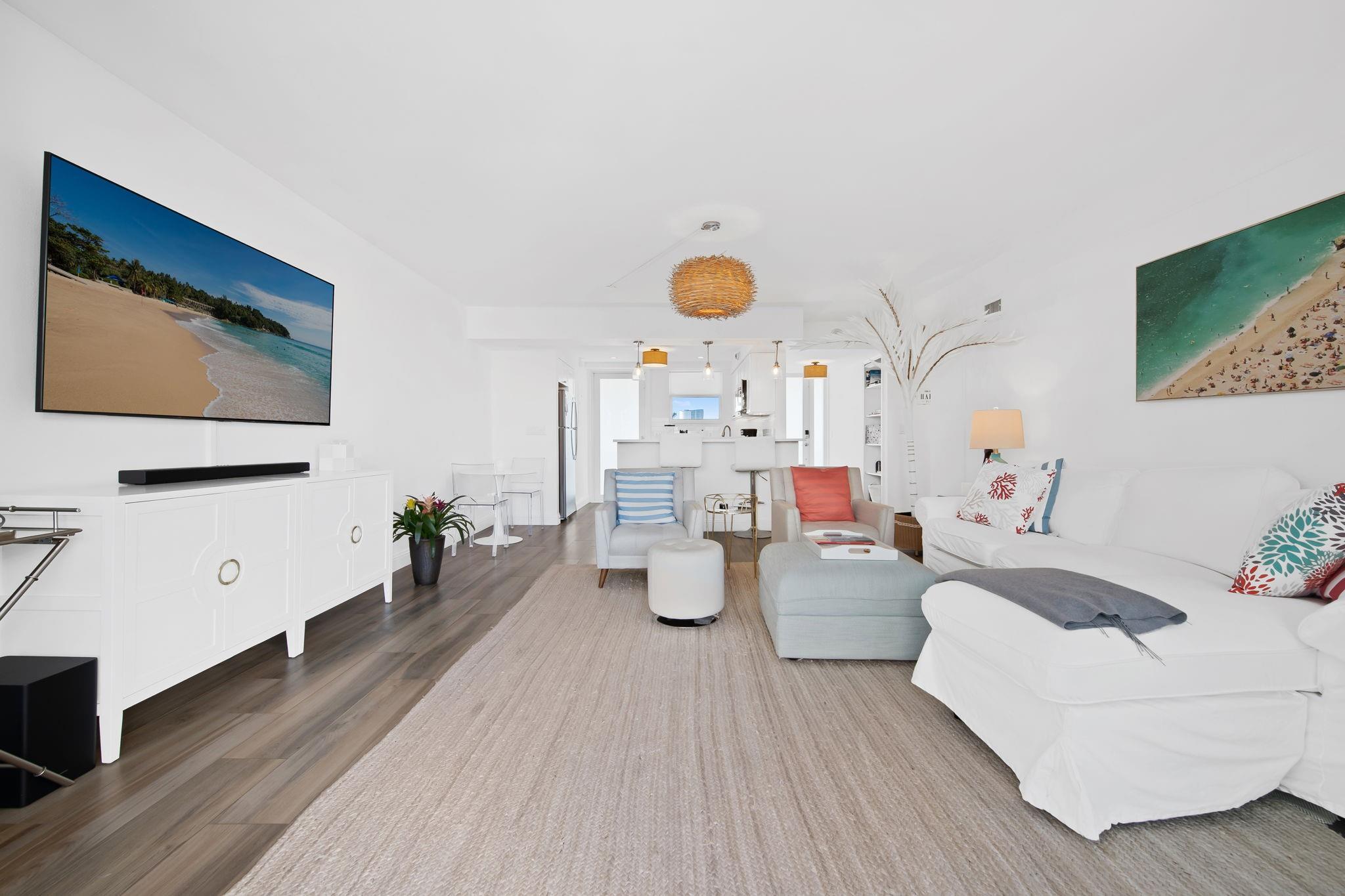 large living/dining area