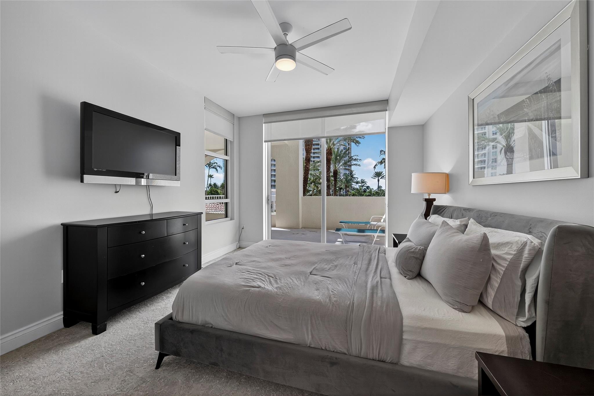 2nd bedroom with private patio access