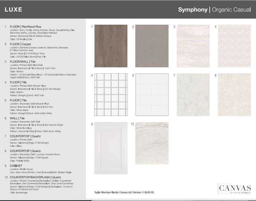 13552 SW Shinnecock Drive - Design Selections. Home is under construction and selections are subject to change.