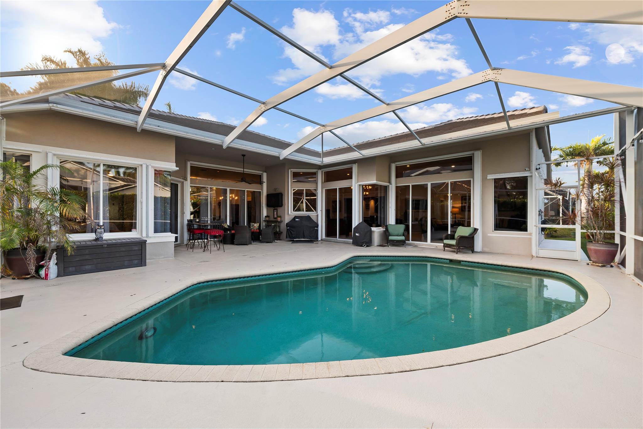 Screened in Pool Area