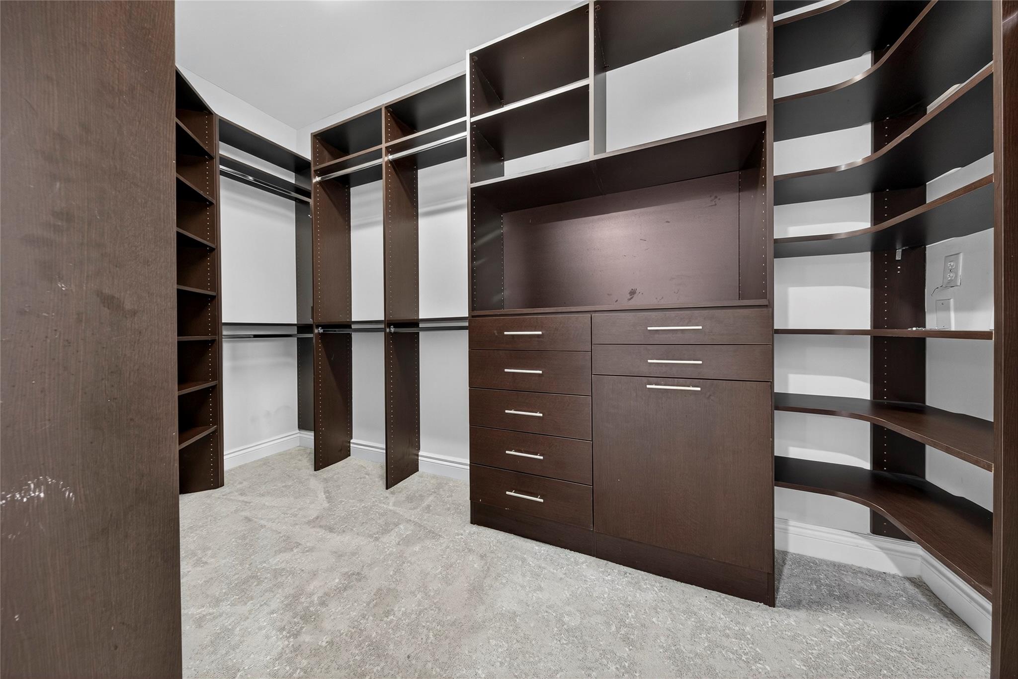 Walk in closet with built ins