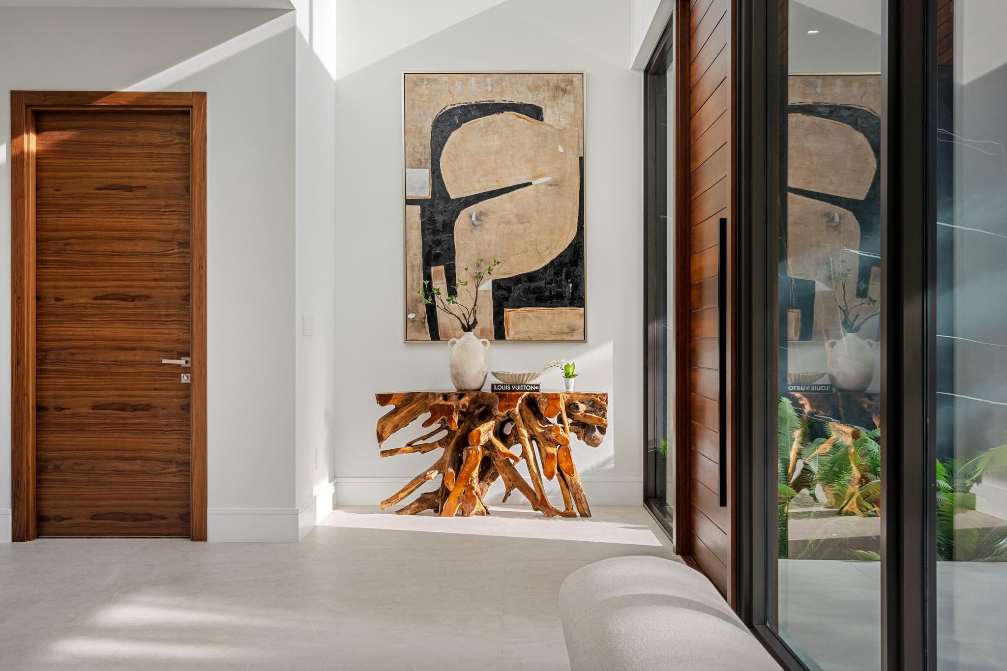 The foyer upon entry in the home.