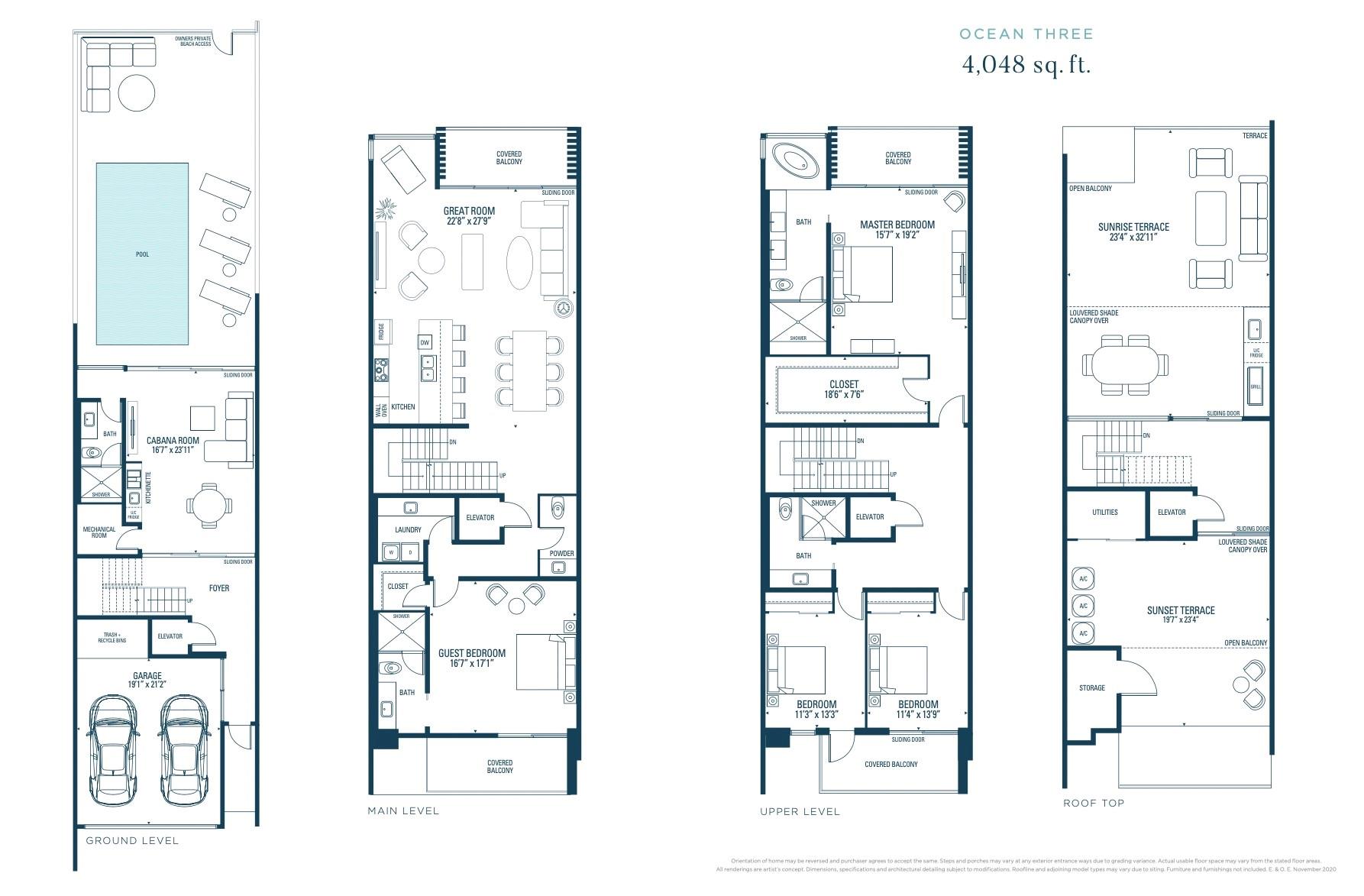 Unit 3 Floor Plans