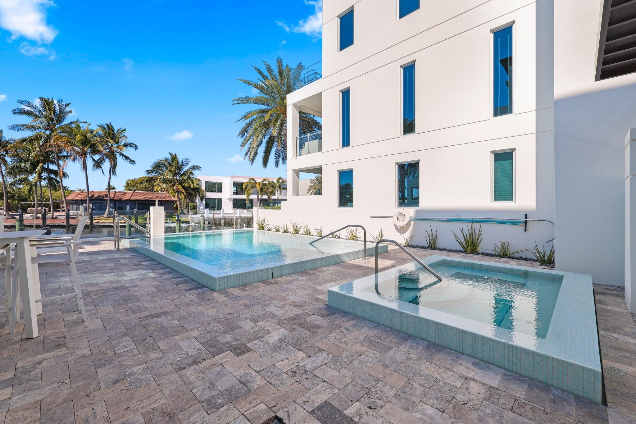 Gorgeous custom designed spa and pool