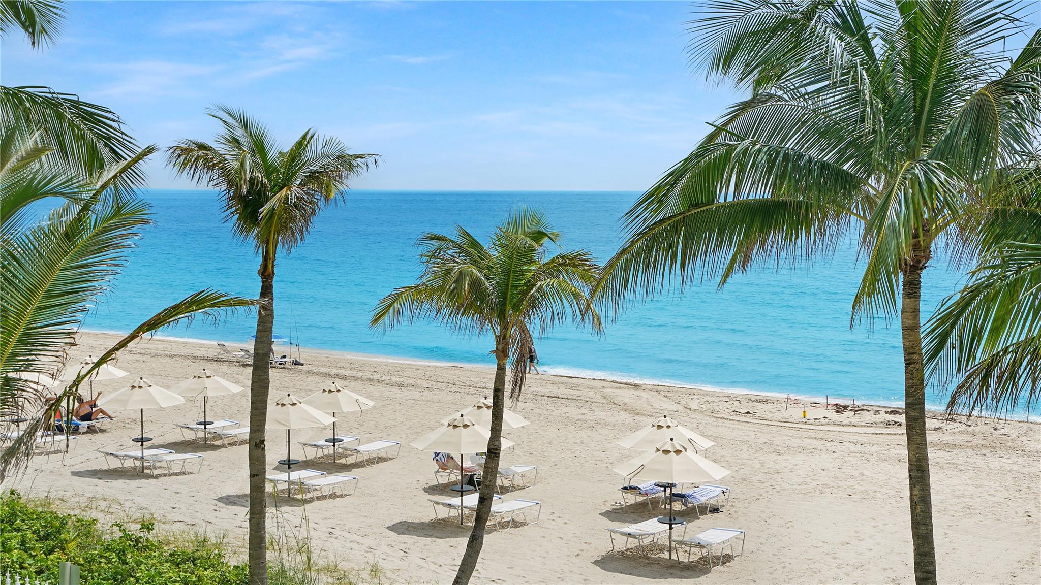 Owners enjoy use of beach chairs and umbrellas.