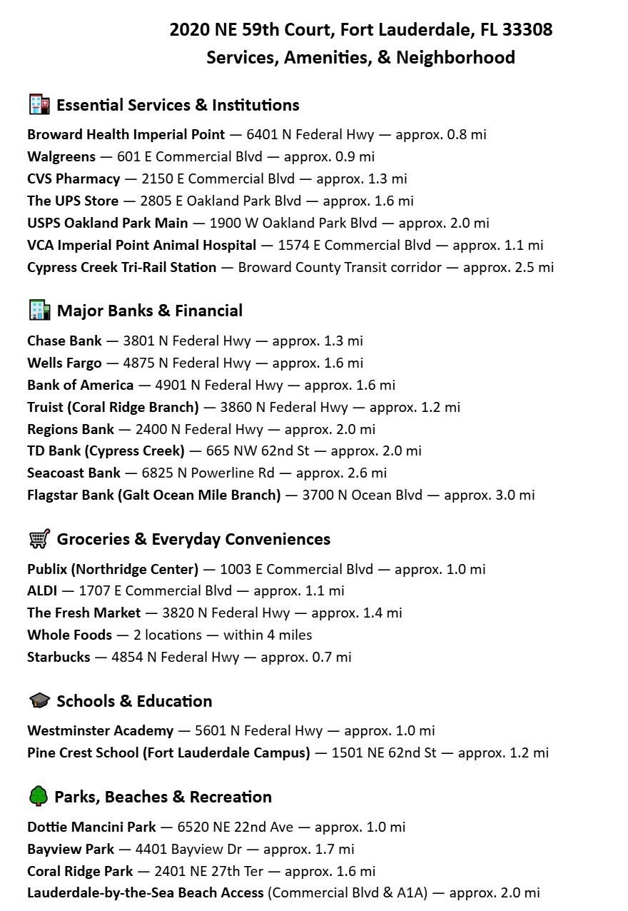 2020 NE 59th Court, Fort Lauderdale, FL 33308