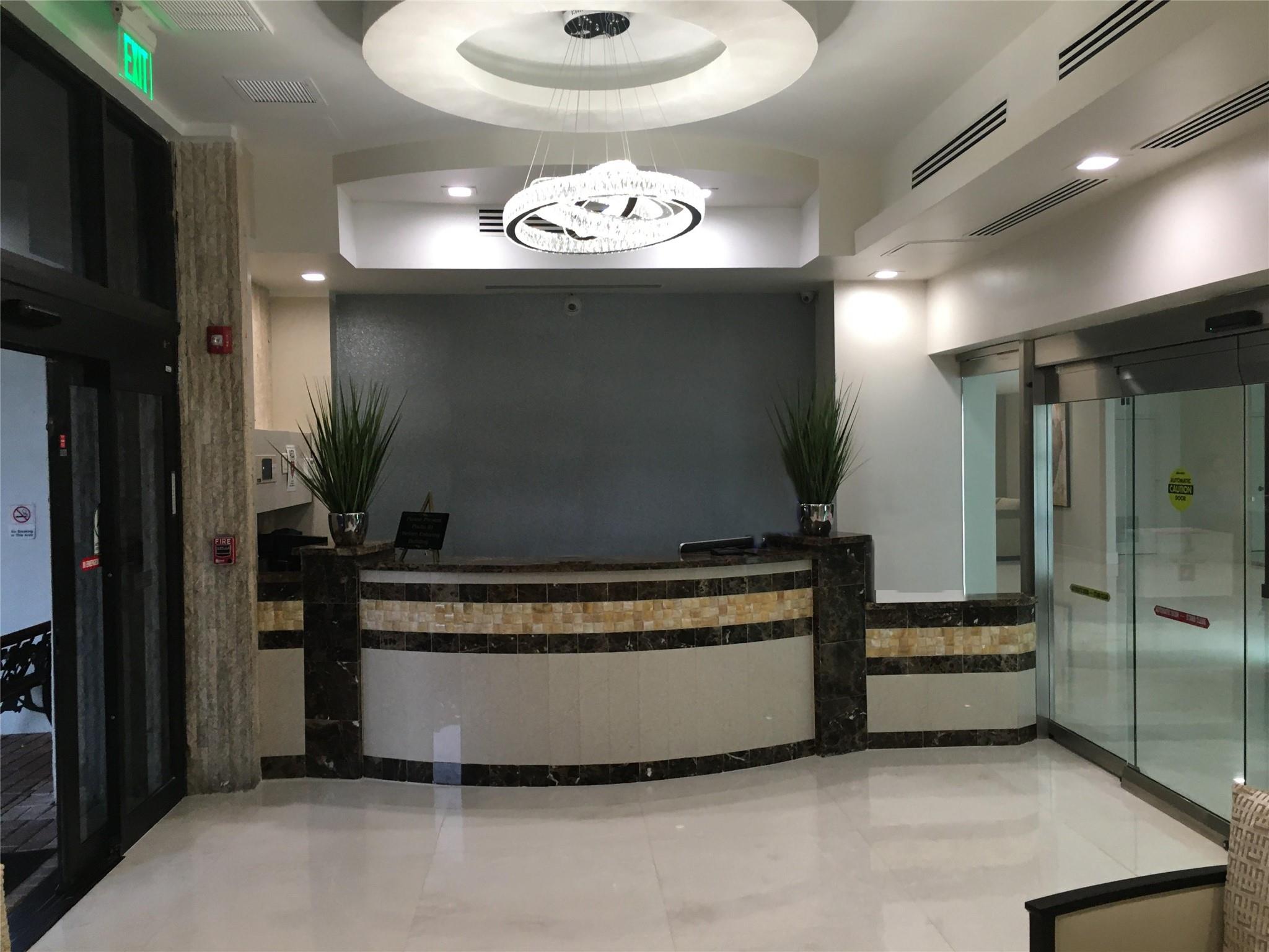 The newly remodeled guard desk at Playa Del Sol.