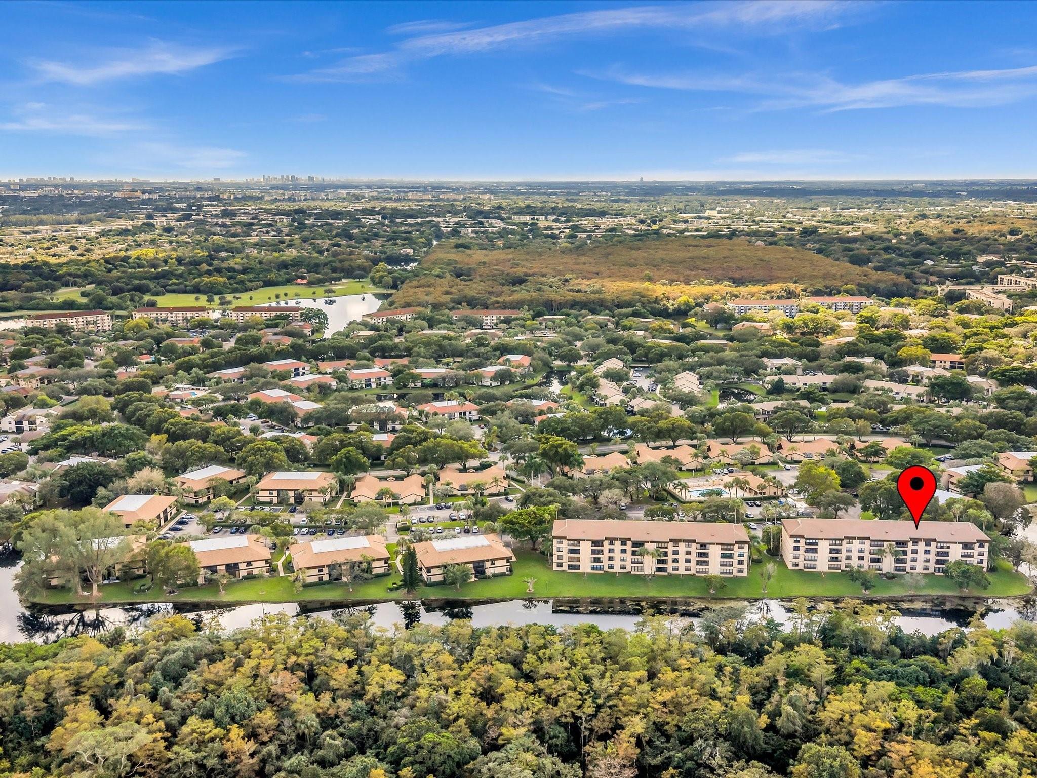 Water front left building